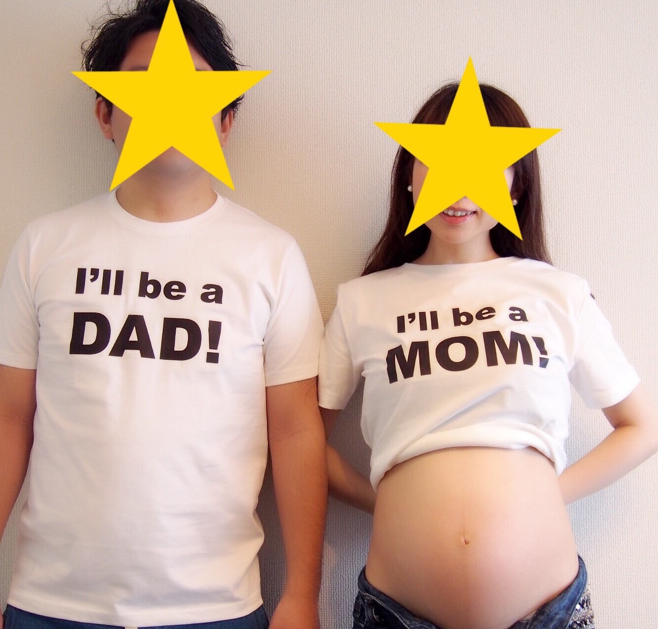 パパ用 マタニティ用フォトtシャツ Asmile