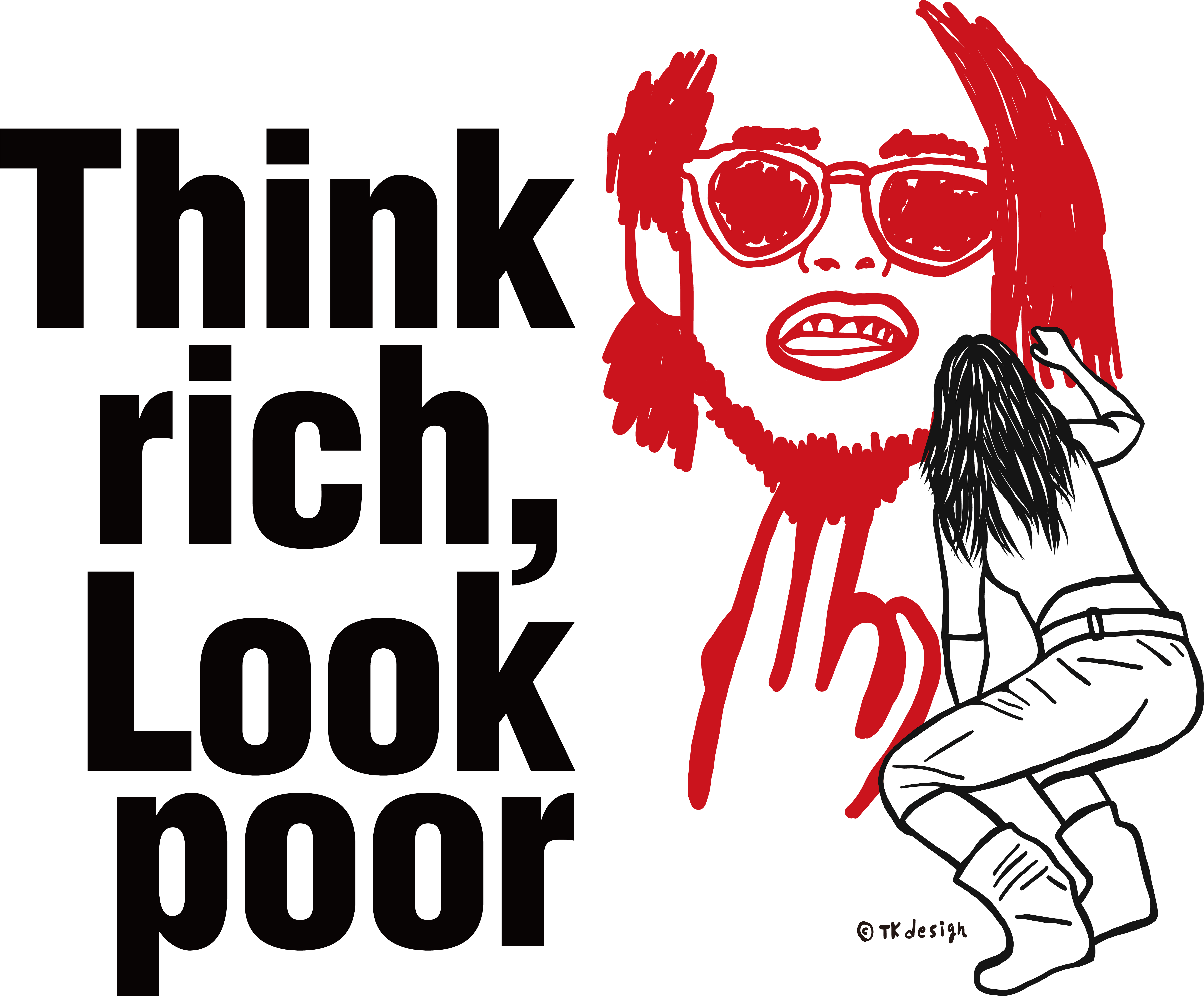 Ecobad ラグランtシャツ Think Rich グラフィックファッションアイテム専門店ecobad エコバド