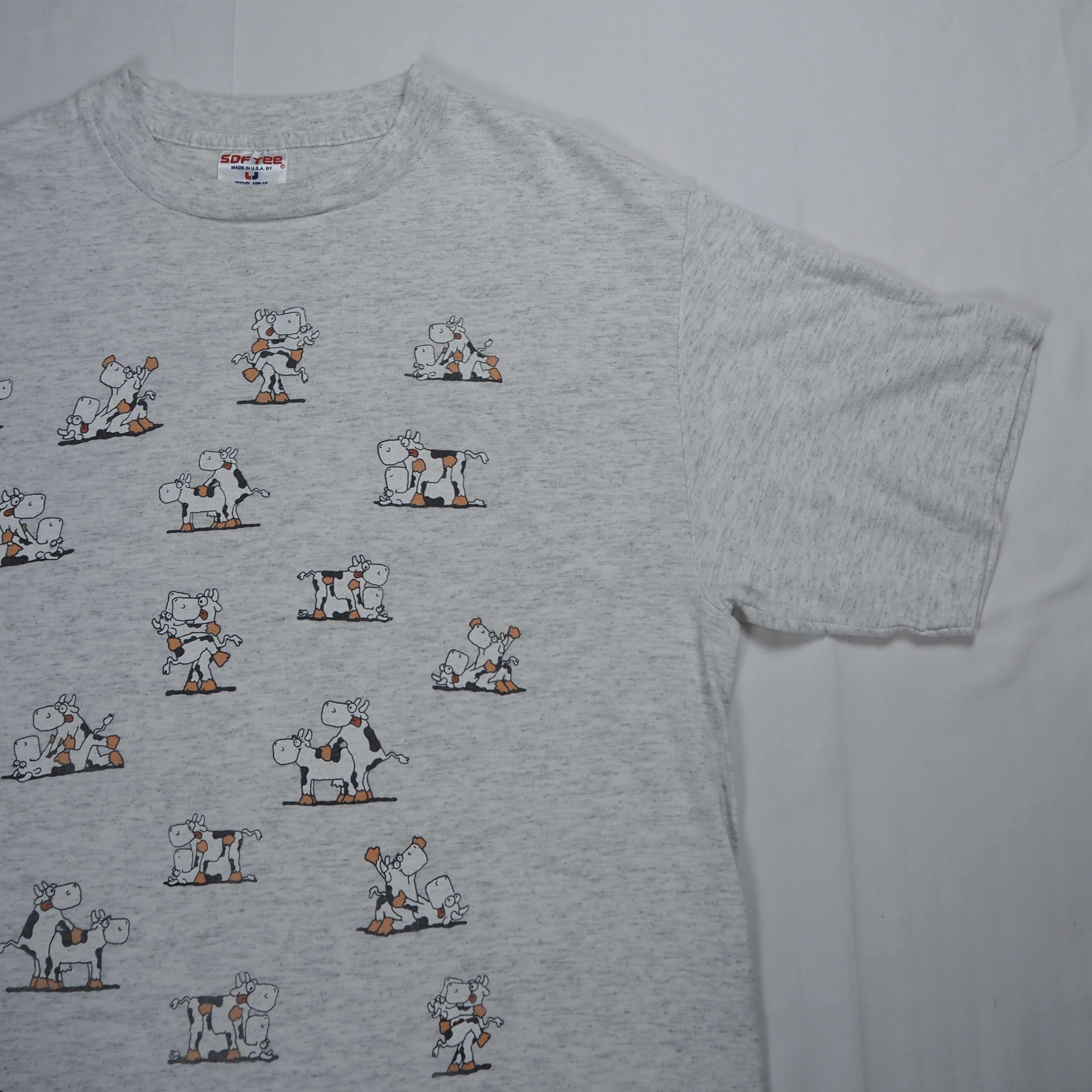 90’s SOF TEE 四十八手Tシャツ ホルスタイン Lサイズ の画像 6