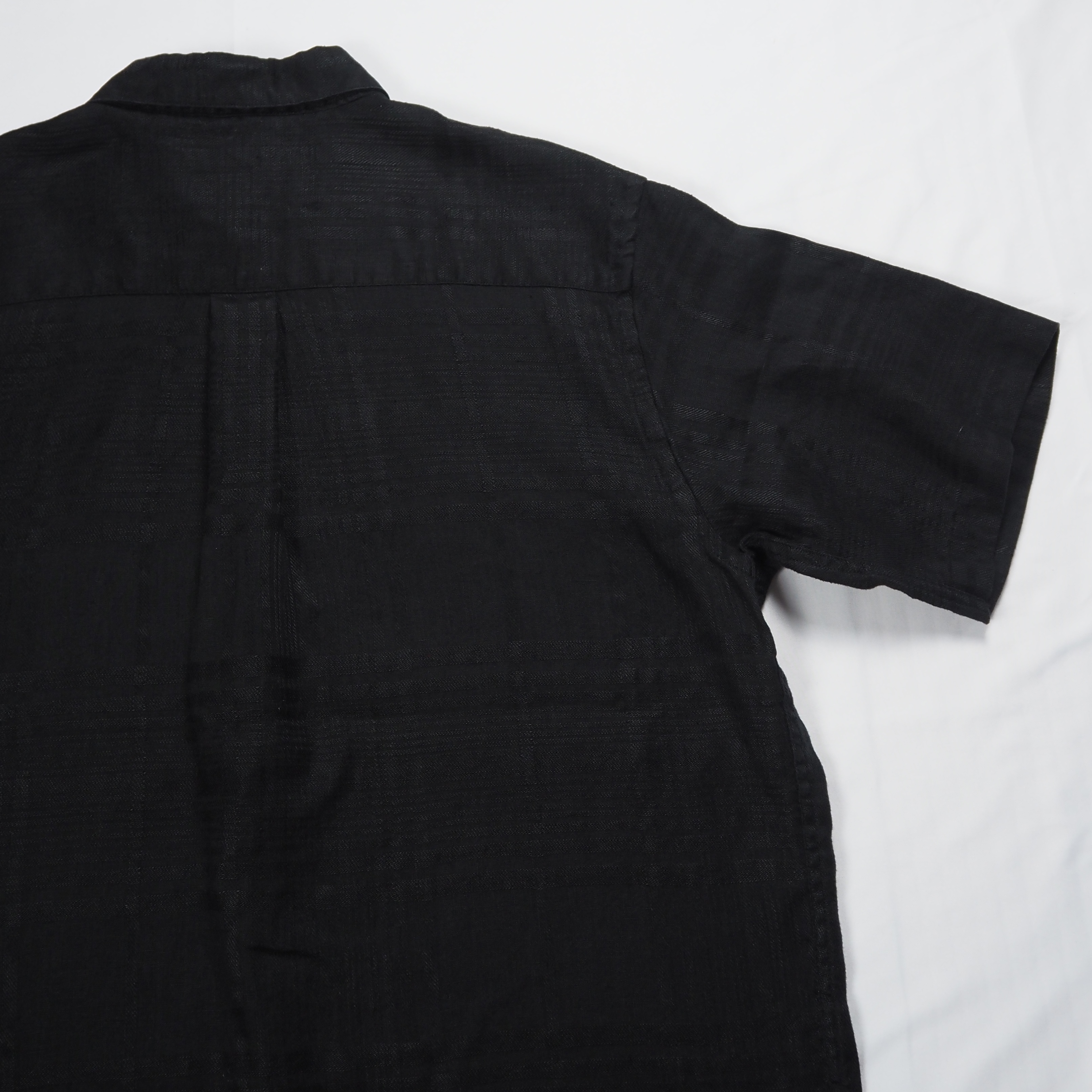 90’s Perry Ellis リネンシャツ ブラック Mサイズ の画像 13