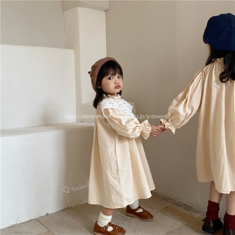 80 130 ワンピース 長袖 フリル レース 韓国子供服 子供服 女の子 キッズ Q Toworld キュートワールド 子供服 メール便は何点でも送料の合計は280円 80 130 ワンピース 長袖 フリル レース 韓国子供服 子供服 女の子 キッズ Q Toworld キュートワールド 子供服 メール便は何点でも送料の合計は280円