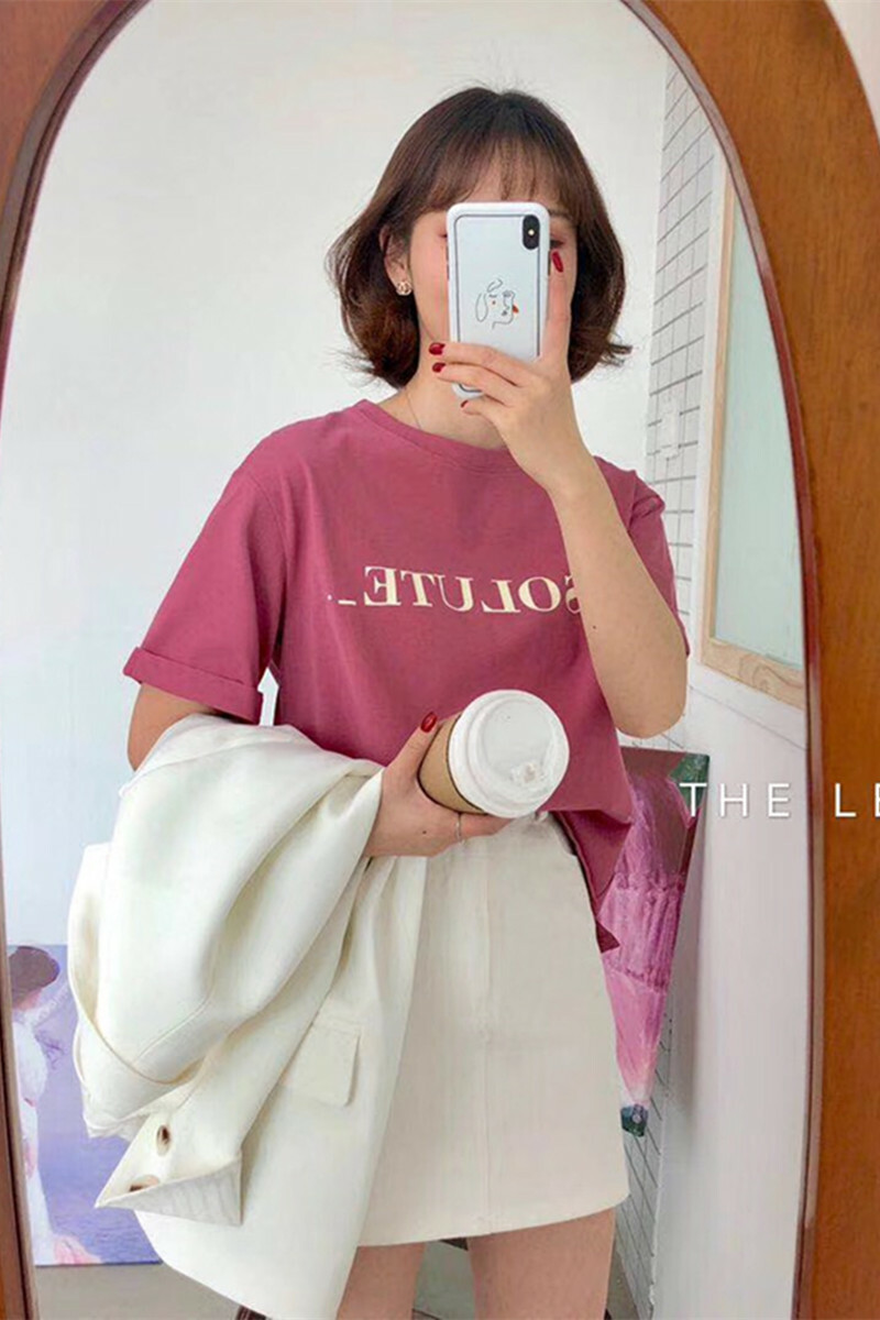 春 夏 ｔシャツ ロゴｔ プリント 着回し シンプル ロゴ入り ロゴ キュート ラウンドネック おしゃれ 可愛い ワンサイズ プルオーバー カットソー 韓国ファッション 春 夏 レディース カジュアル 普段着 デイリー 通学 通勤 デート お出かけ ショッピング 旅行 Me Too