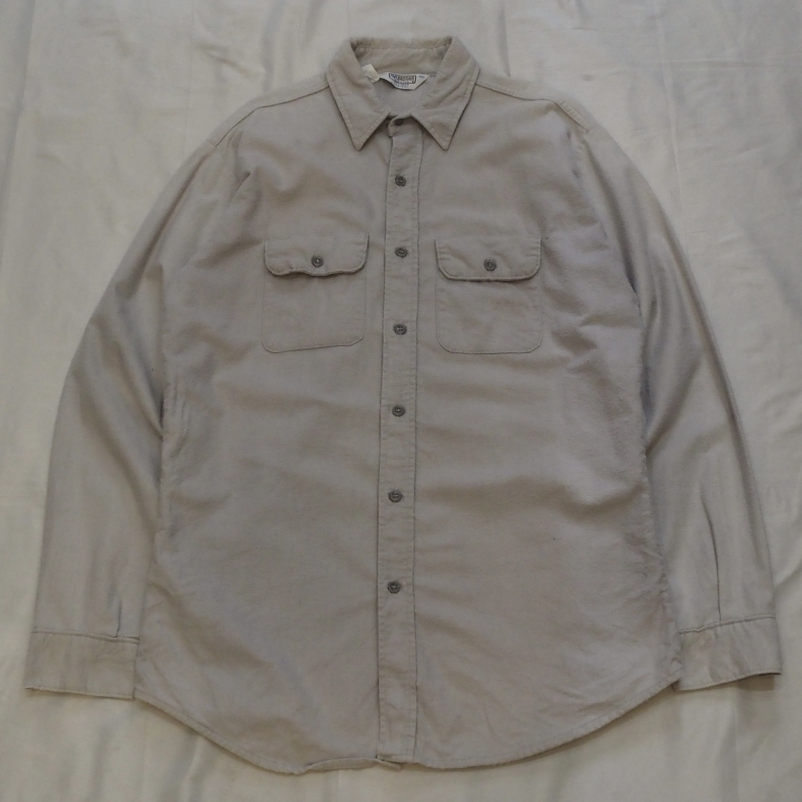 80’s Fivebrother シャモアクロスシャツ グレー
