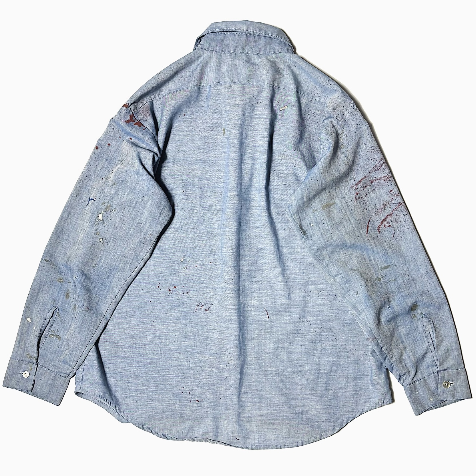 Vintage 70's Grunge Chambray Shirt の画像 2