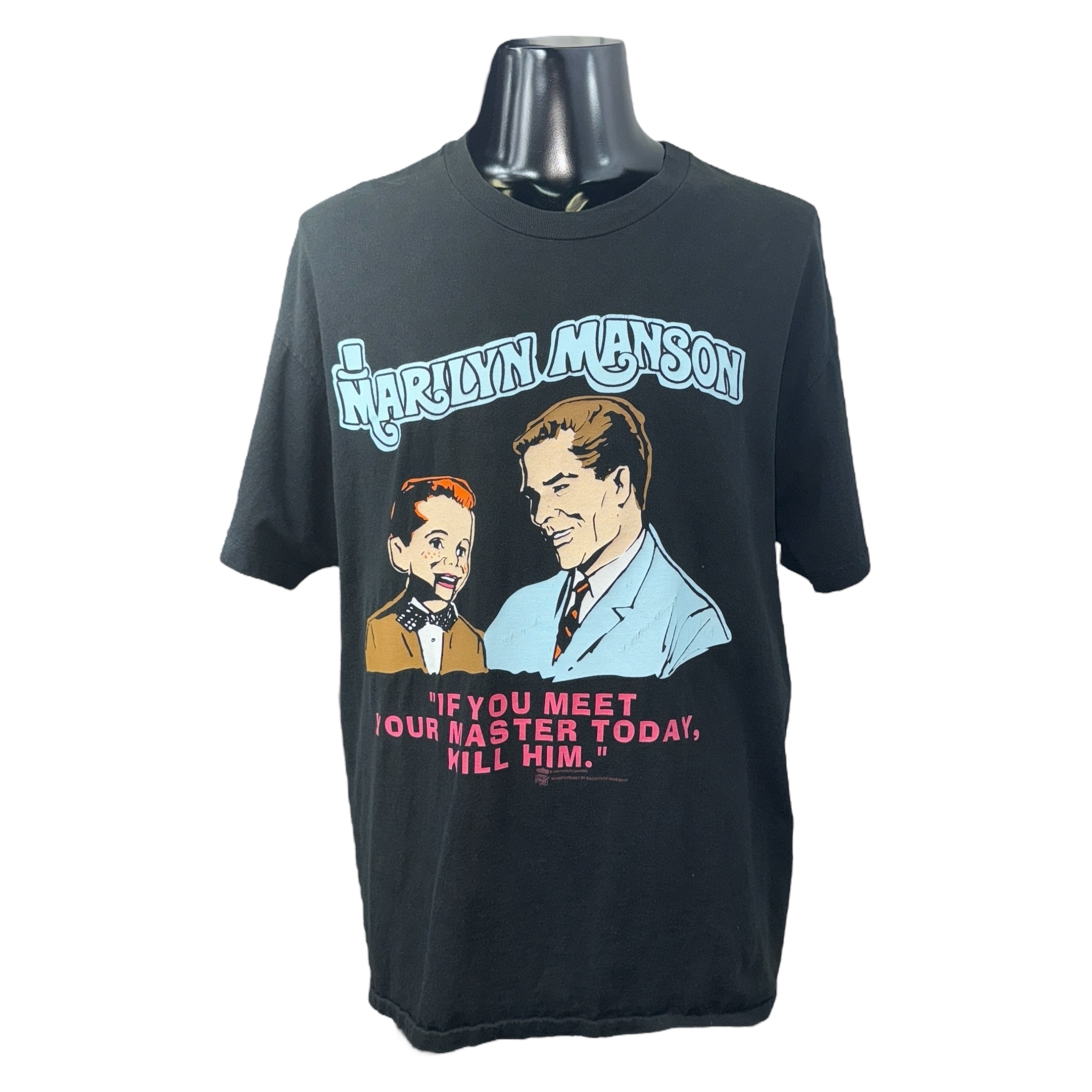 【MARILYN MANSON】マリリンマンソン POLICE BACKSTAGEPASS 1996コピーライト 90’s Vintage Tシャツ