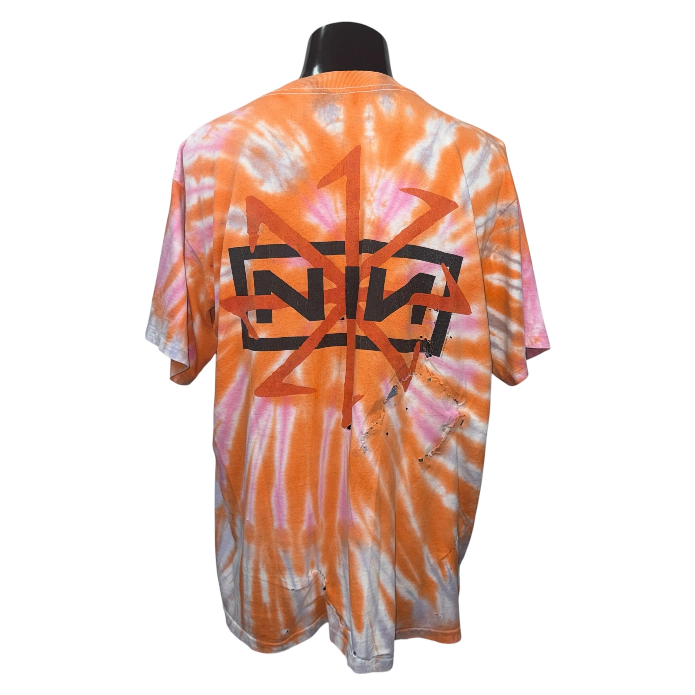 【NINE INCH NAILS】ナイン・インチ・ネイルズ “THESPIN” 90’s Vintage タイダイTシャツ