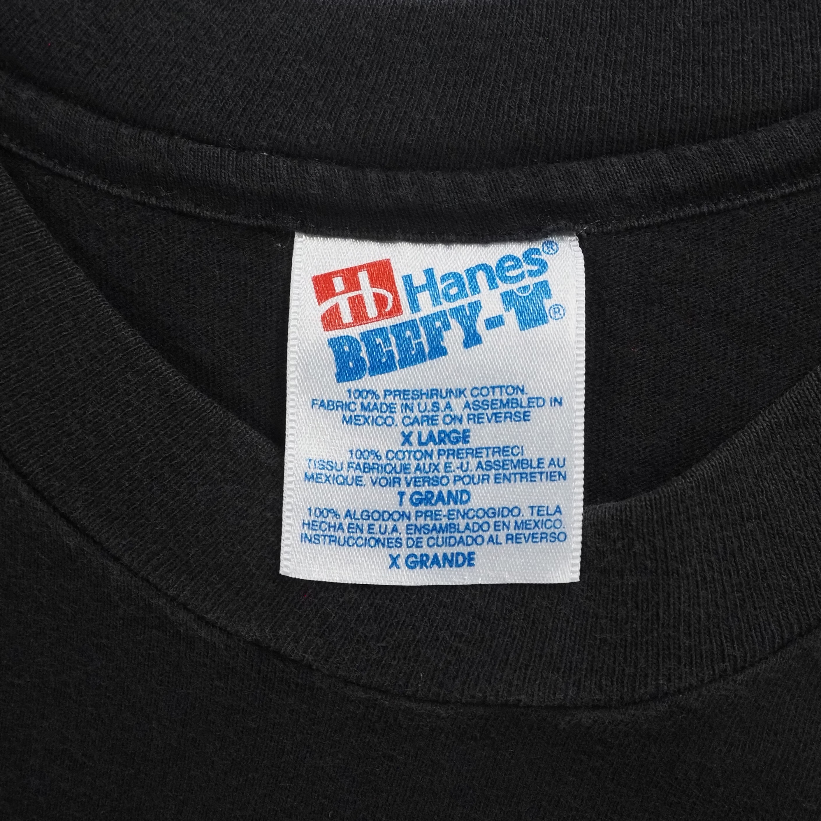 90's Hanes 猫Tシャツ XL ブラック の画像 8