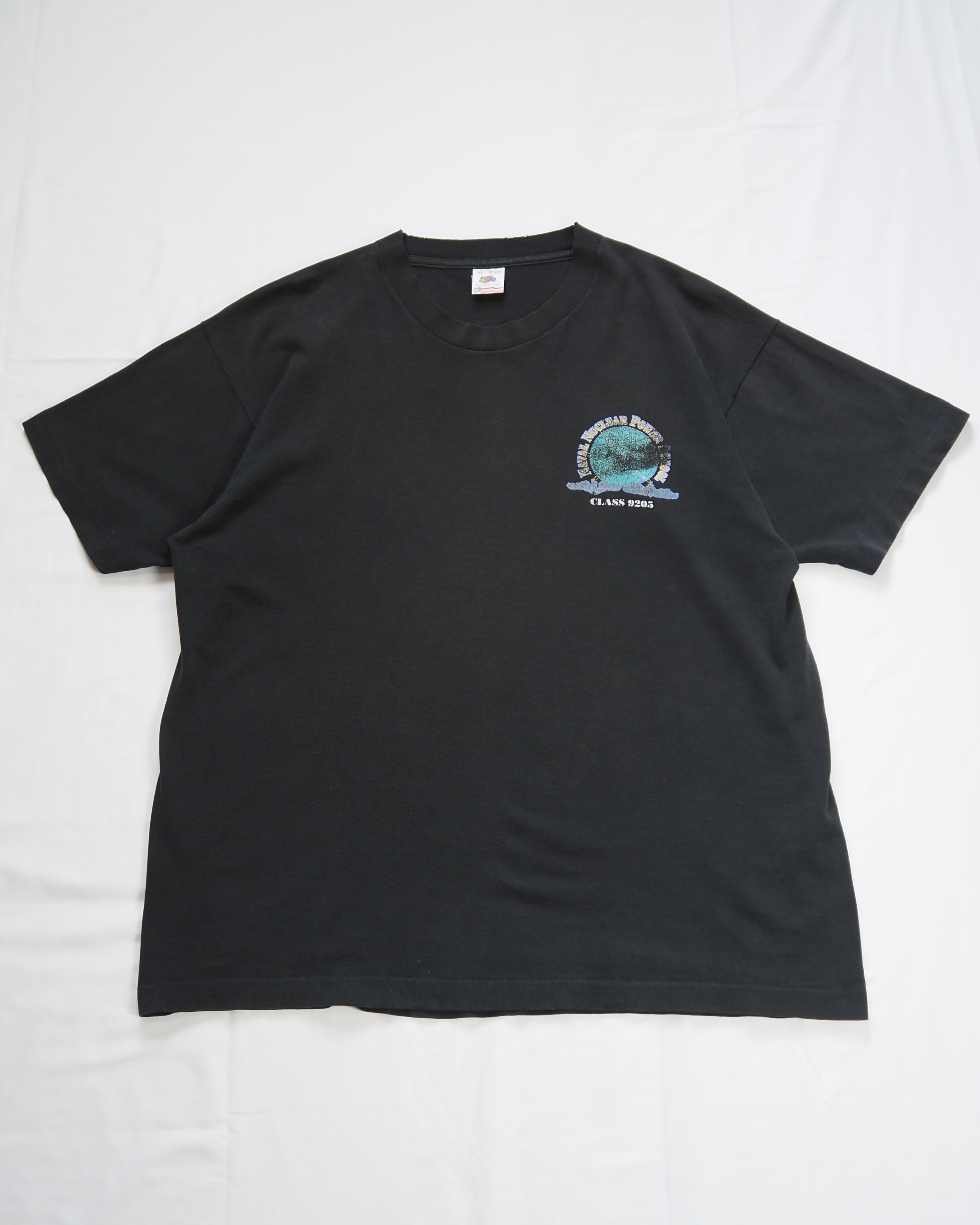 【5/6(水) 20:00入荷】90’s 原子力訓練学校Tシャツ ブラックフェード の画像 8