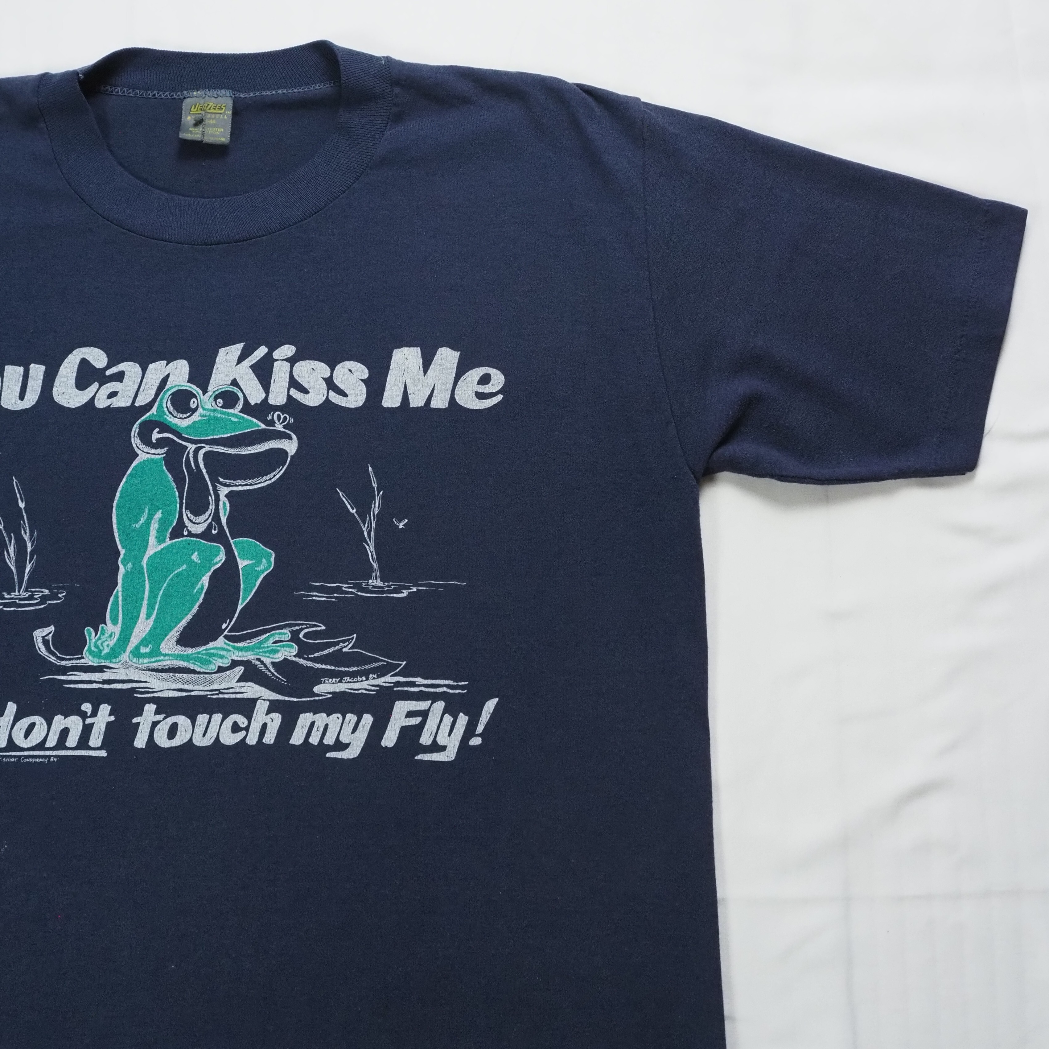 80's Jerzees カエルTシャツ Lサイズ の画像 5