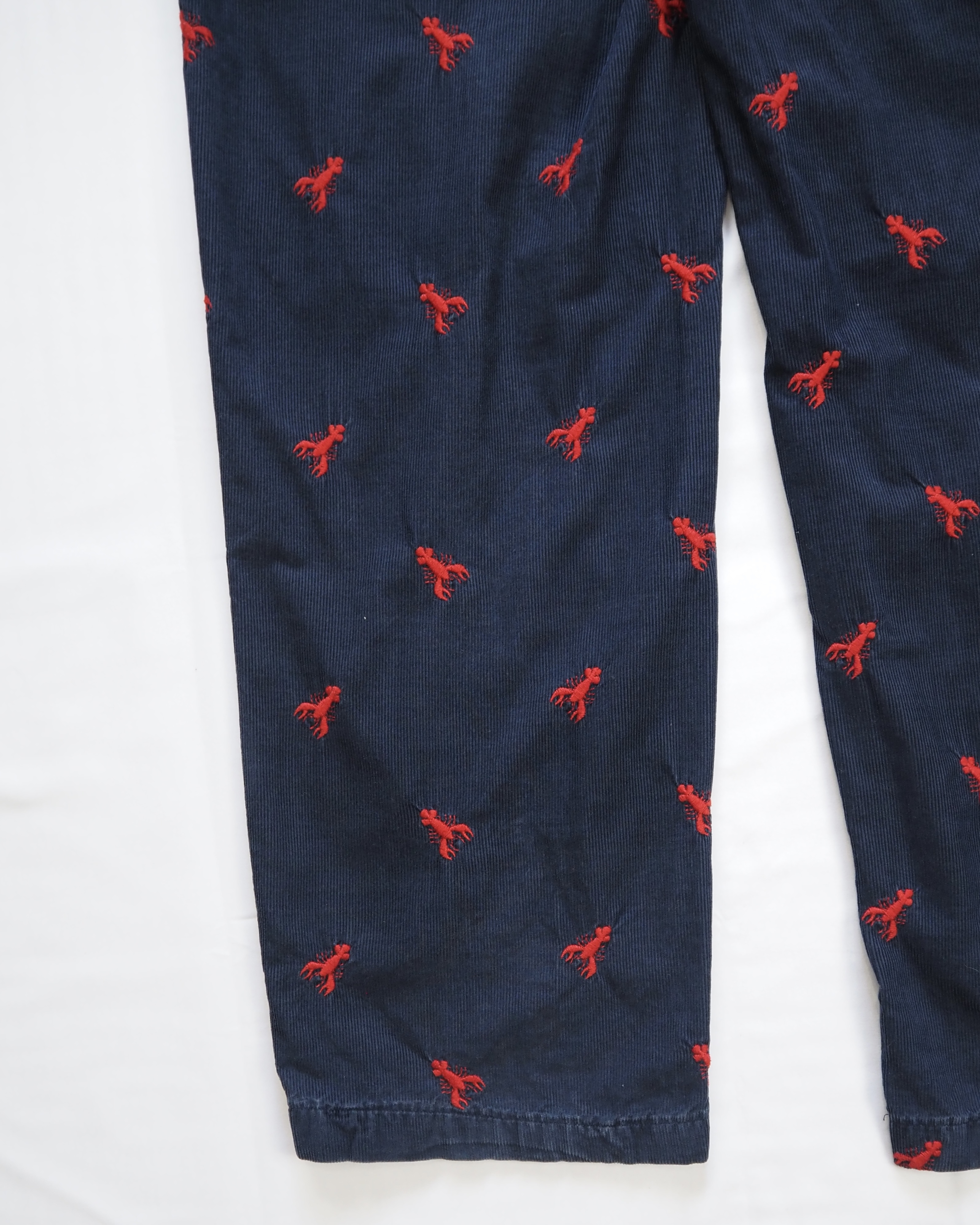 90’s Ralph Lauren コーデュロイパンツ 約33×30 総柄 ロブスター の画像 16
