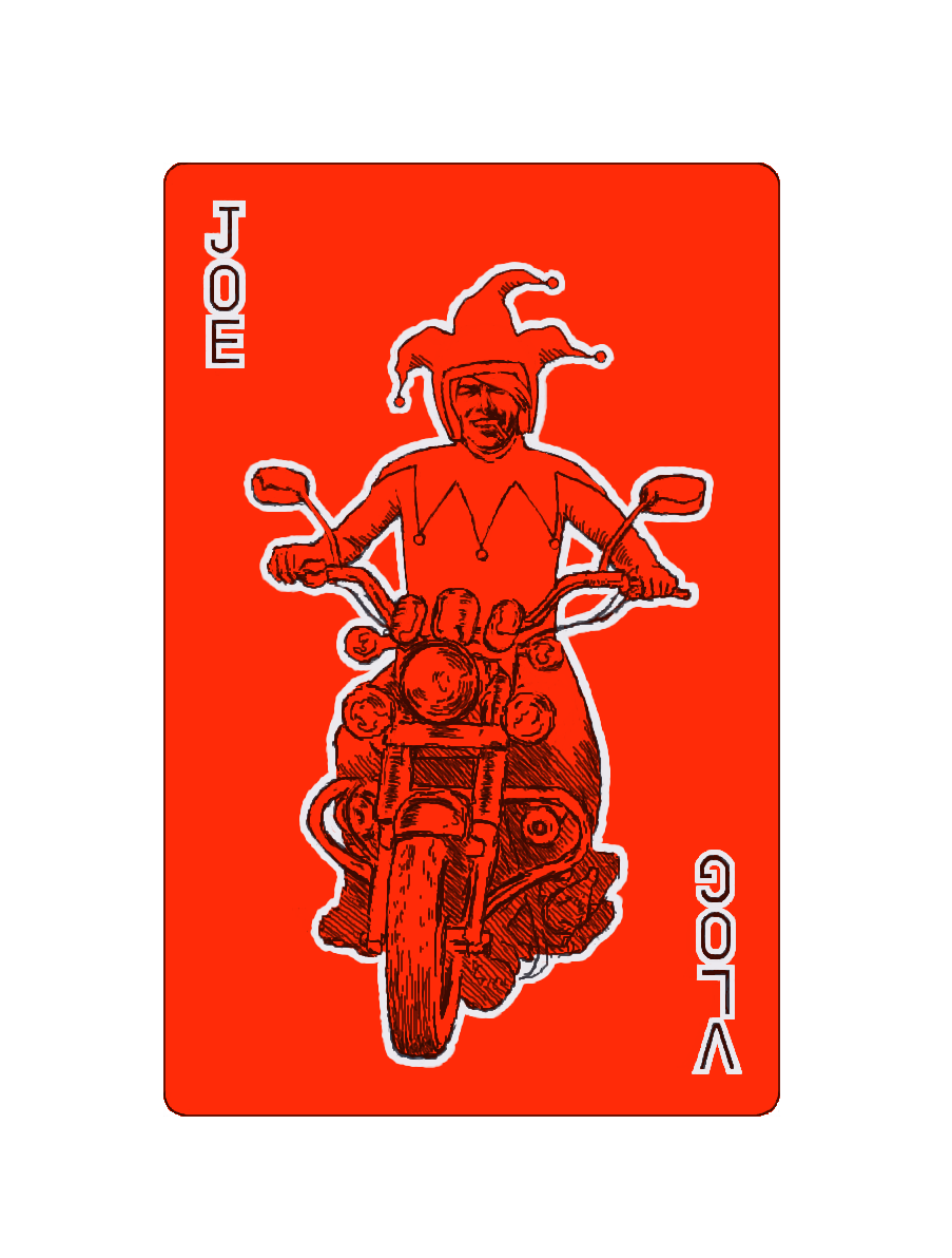 南米バイクver ジョートランプ風ステッカー 泥棒市 ジョーブログ物販サイト