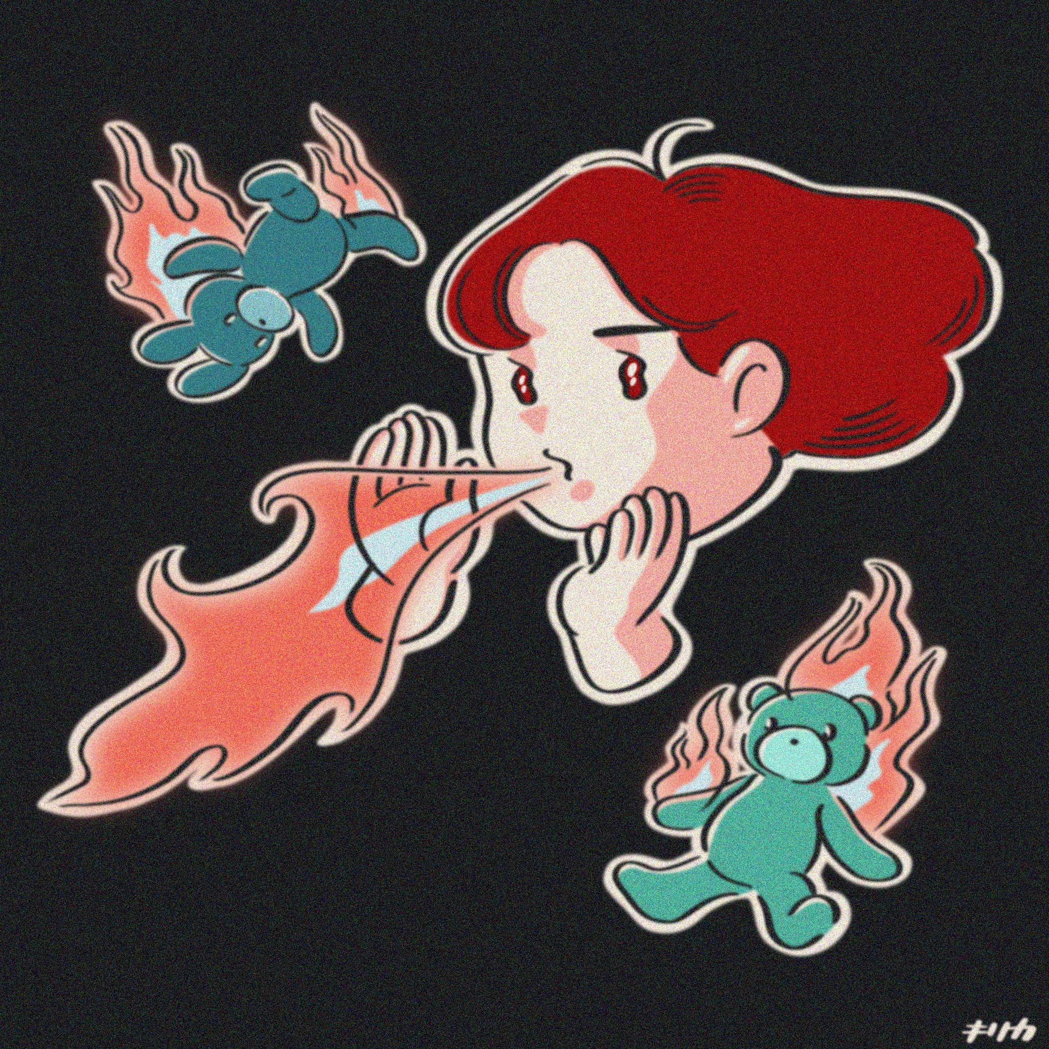 50mm 50mmステッカー 火の用心 Kosuzu Kirika Online Shop