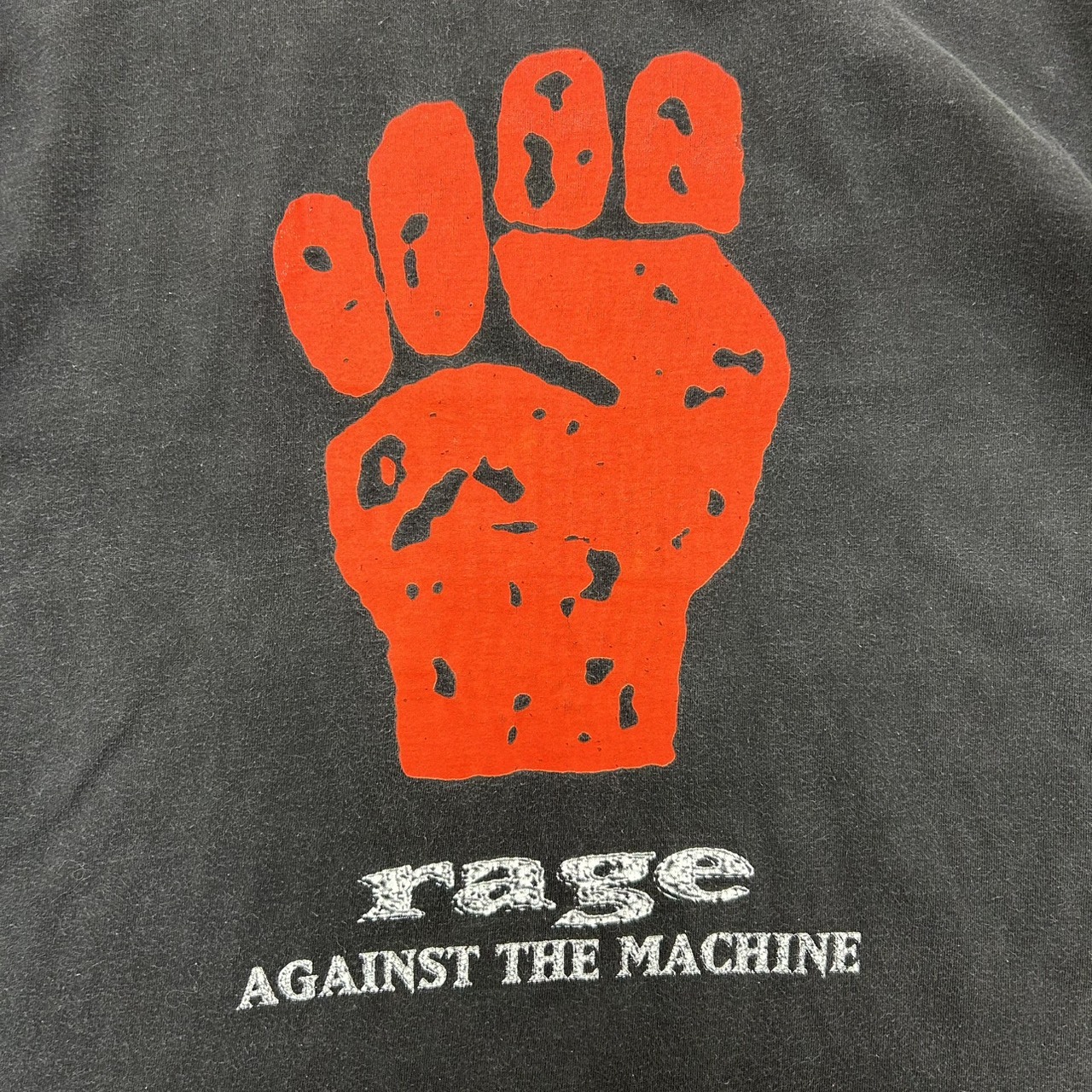 Rage Against The Machine レイジ・アゲインスト・ザ・マシーン “Fist Logo” プリントTシャツ ブラック / XL の画像 6