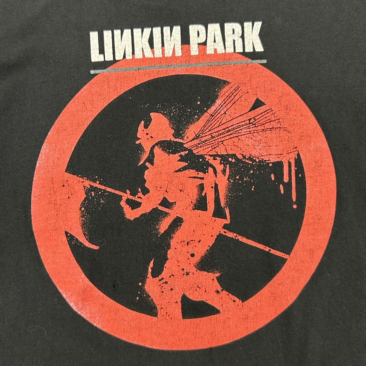 Linkin Park リンキン・パーク “LINCOLN PARK” プリントTシャツ ネイビー / L の画像 8