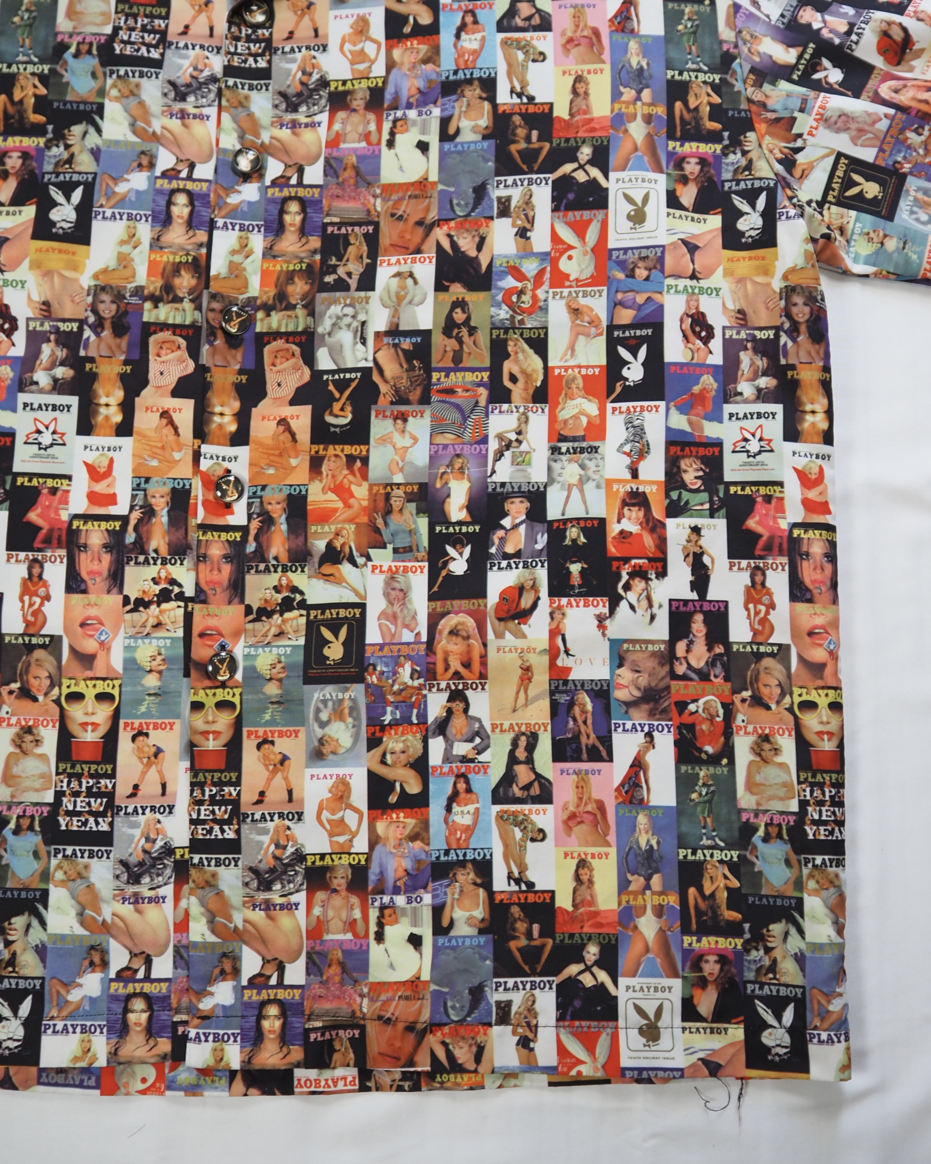 90’s PLAY BOY 総柄シャツ XXL の画像 8