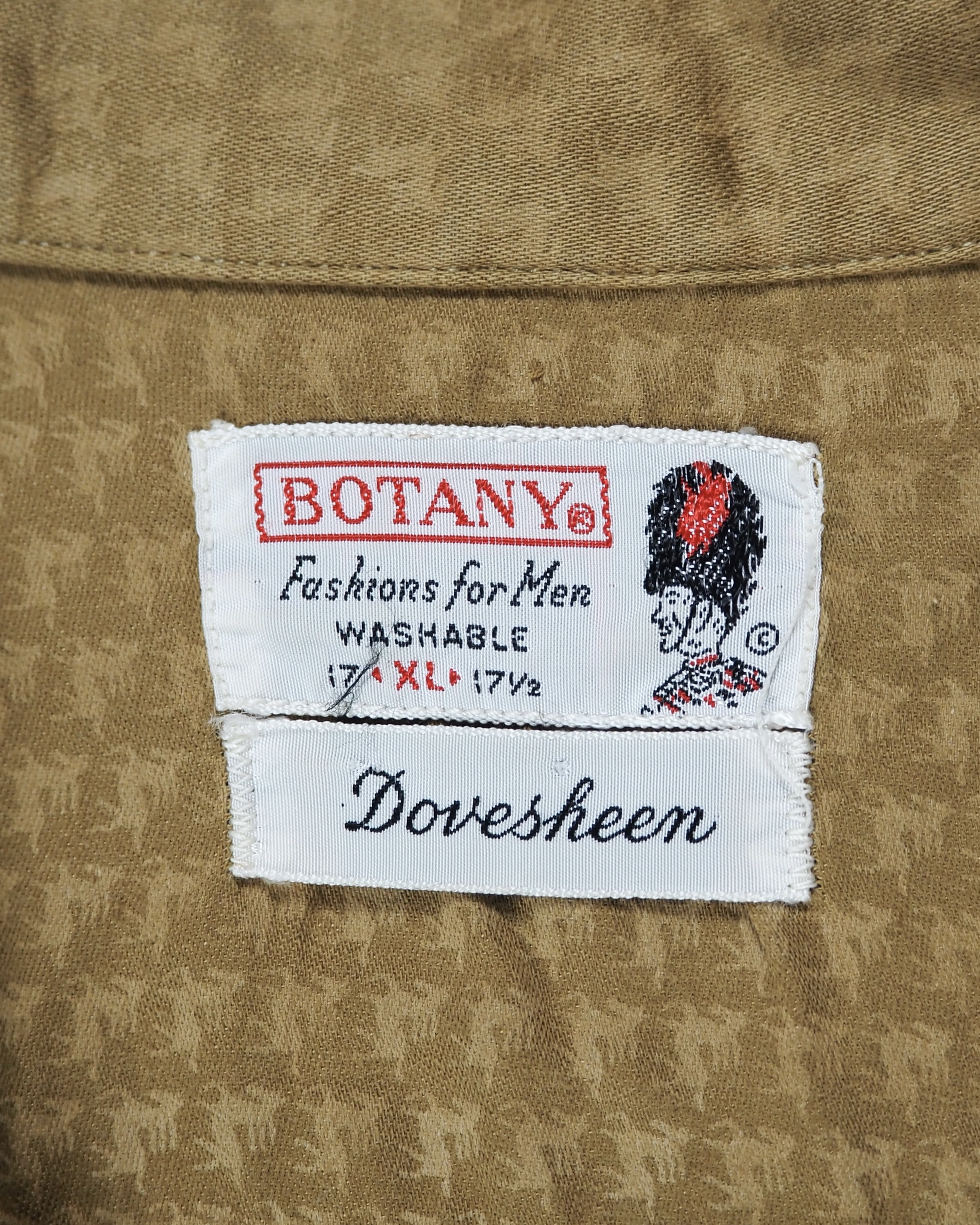 【VCM入荷】60’s Botany コットンシャツ 馬柄 XLサイズ の画像 7