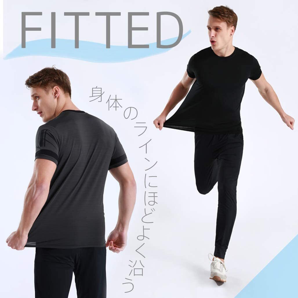 メンズ Tシャツ 速乾 抗菌 機能性 ヨガウェア トレーニングウェア 半袖 メッシュ Tシャツ アスレジャー ストレッチ ドライ サイドライン おしゃれ スポーツウェア Wavethestone メンズ Tシャツ 速乾 抗菌 機能性 ヨガウェア トレーニングウェア 半袖 メッシュ Tシャツ アスレジャー ストレッチ ドライ サイドライン おしゃれ スポーツウェア Wavethestone