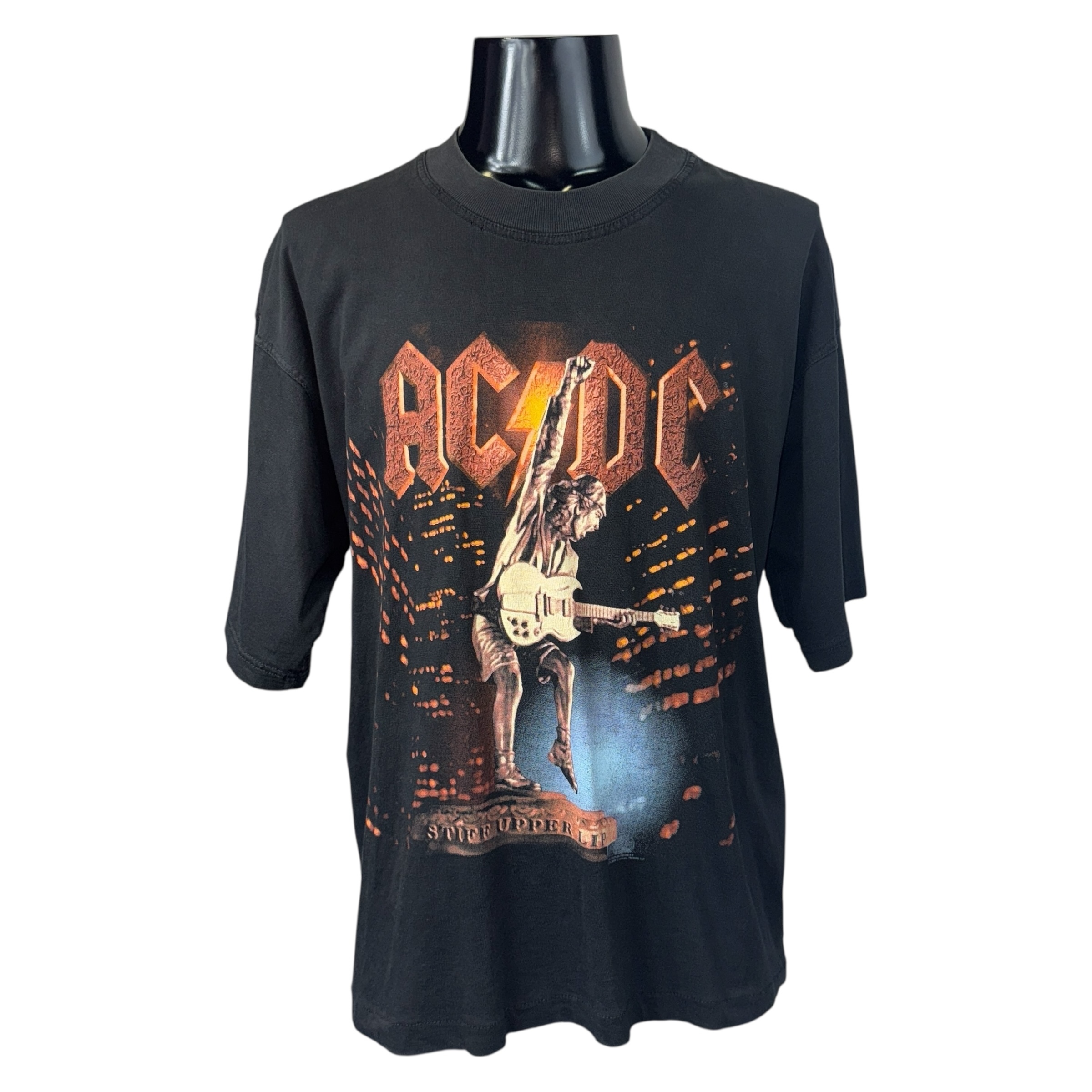【AC/DC】エーシーディーシー STIFF UPPER LIP Vintage Tシャツ
