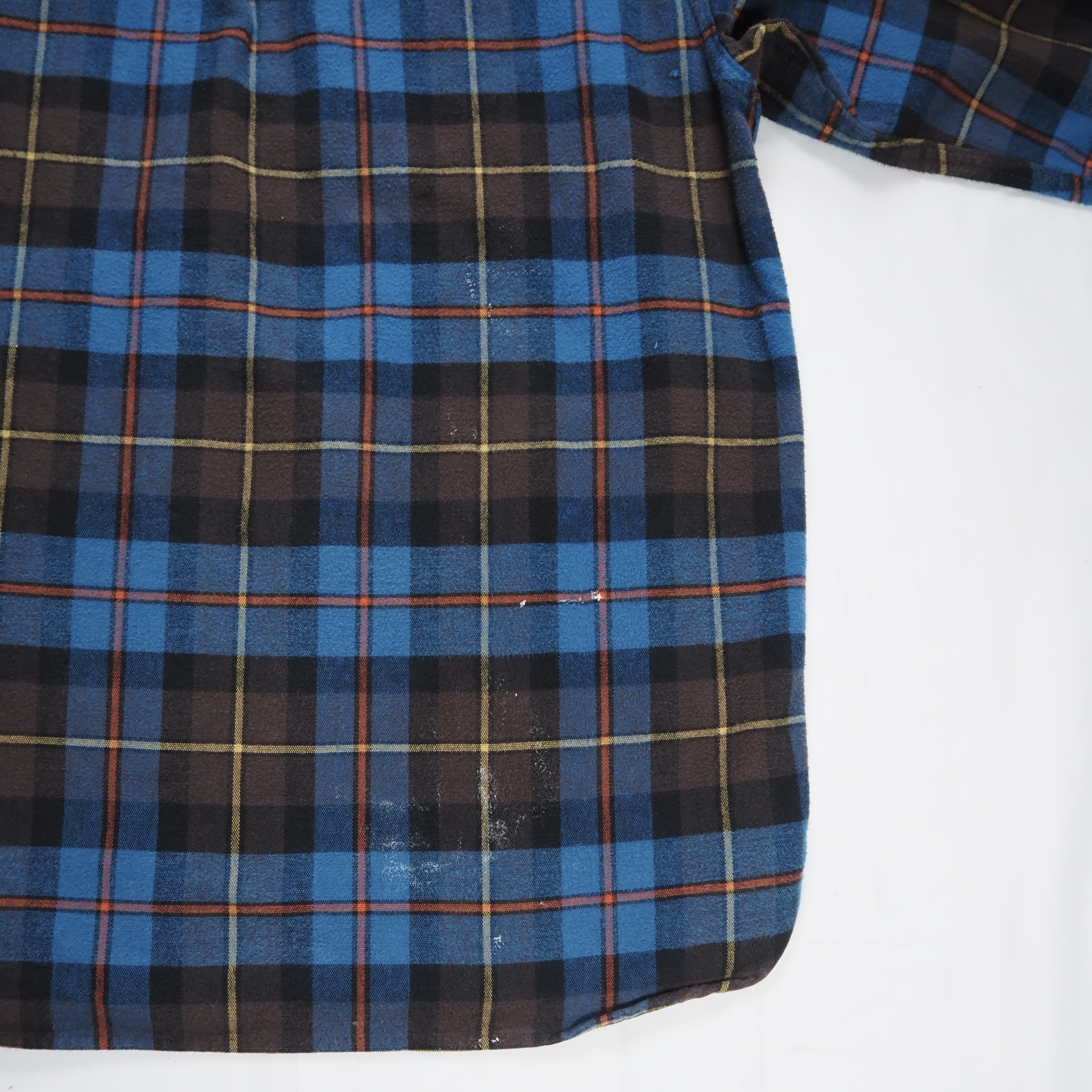 L.L. Bean ヘヴィフランネルシャツ ブルー Lサイズ の画像 15