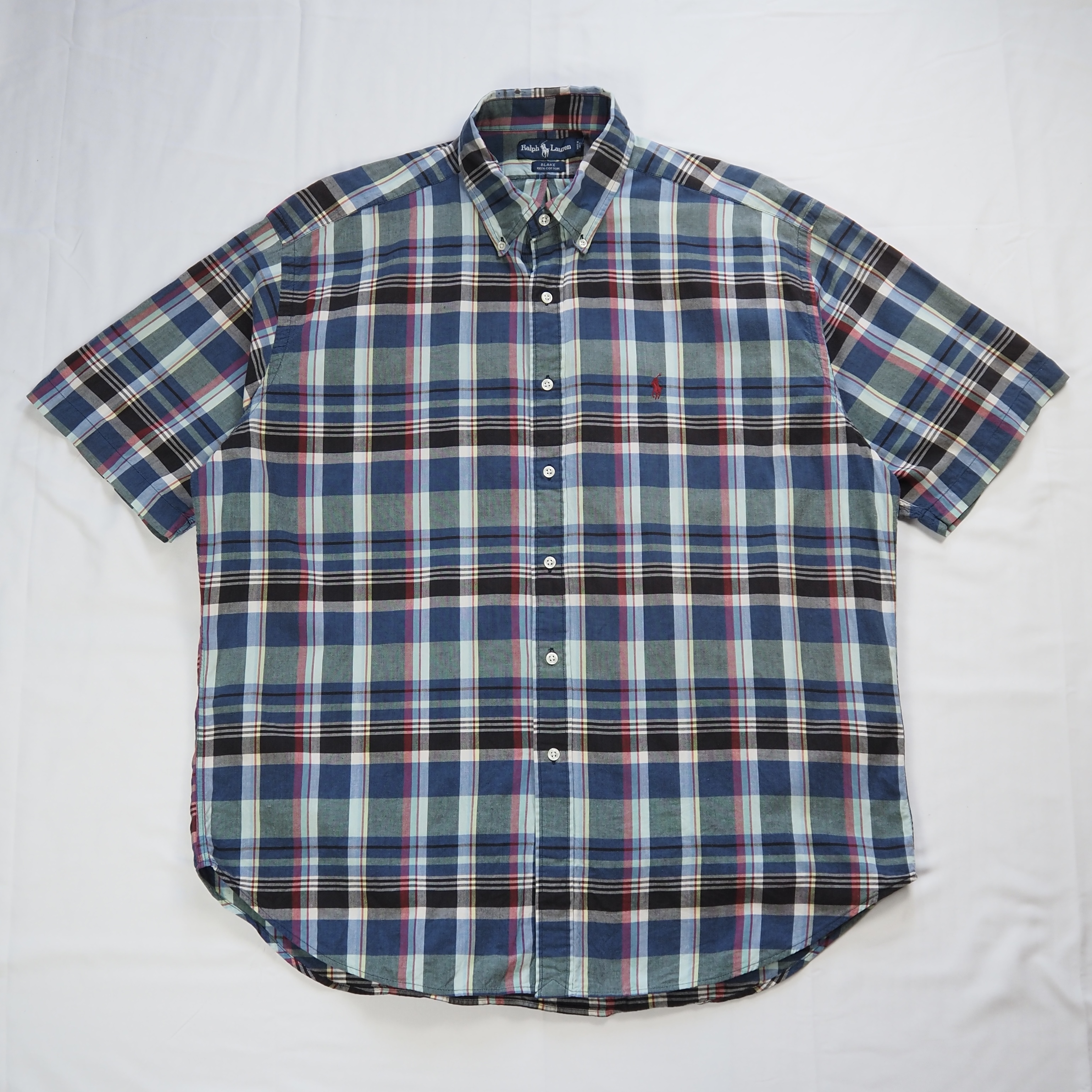 90’s Ralph Lauren Blake 半袖シャツ コットン XL