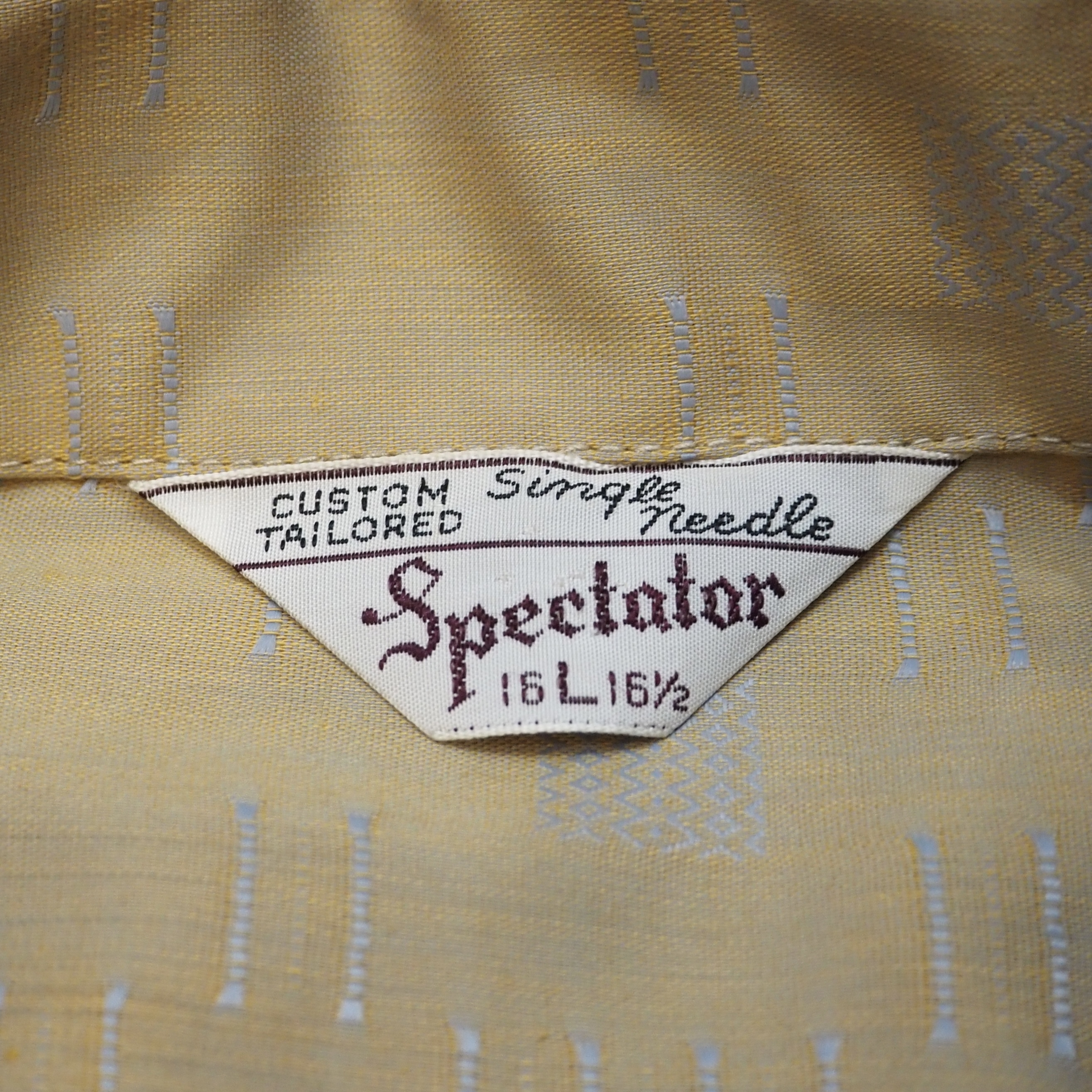 50’s Cotton Button Up Shirt Size L の画像 7