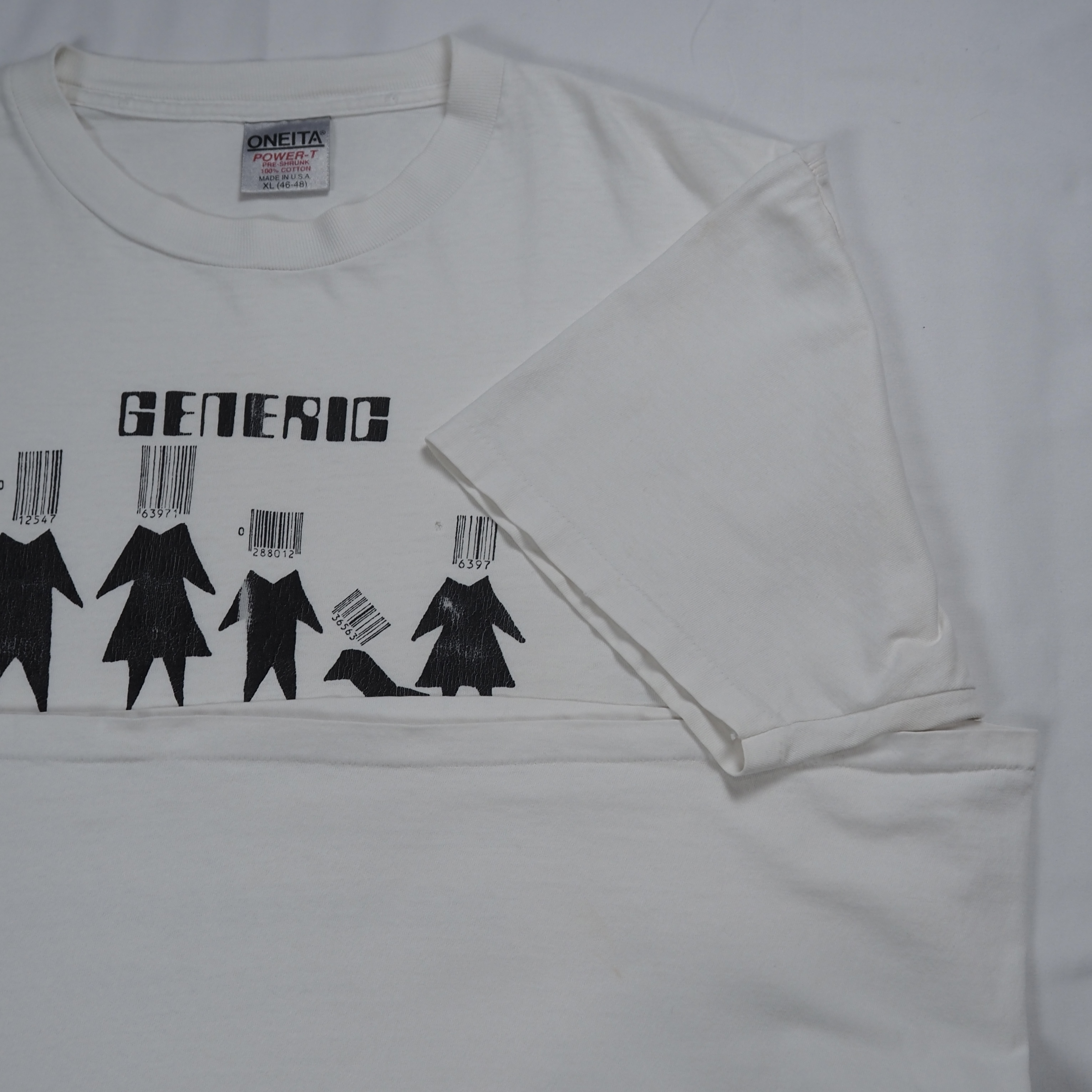 90’s ONEITA バーコードファミリー Tシャツ XL の画像 14
