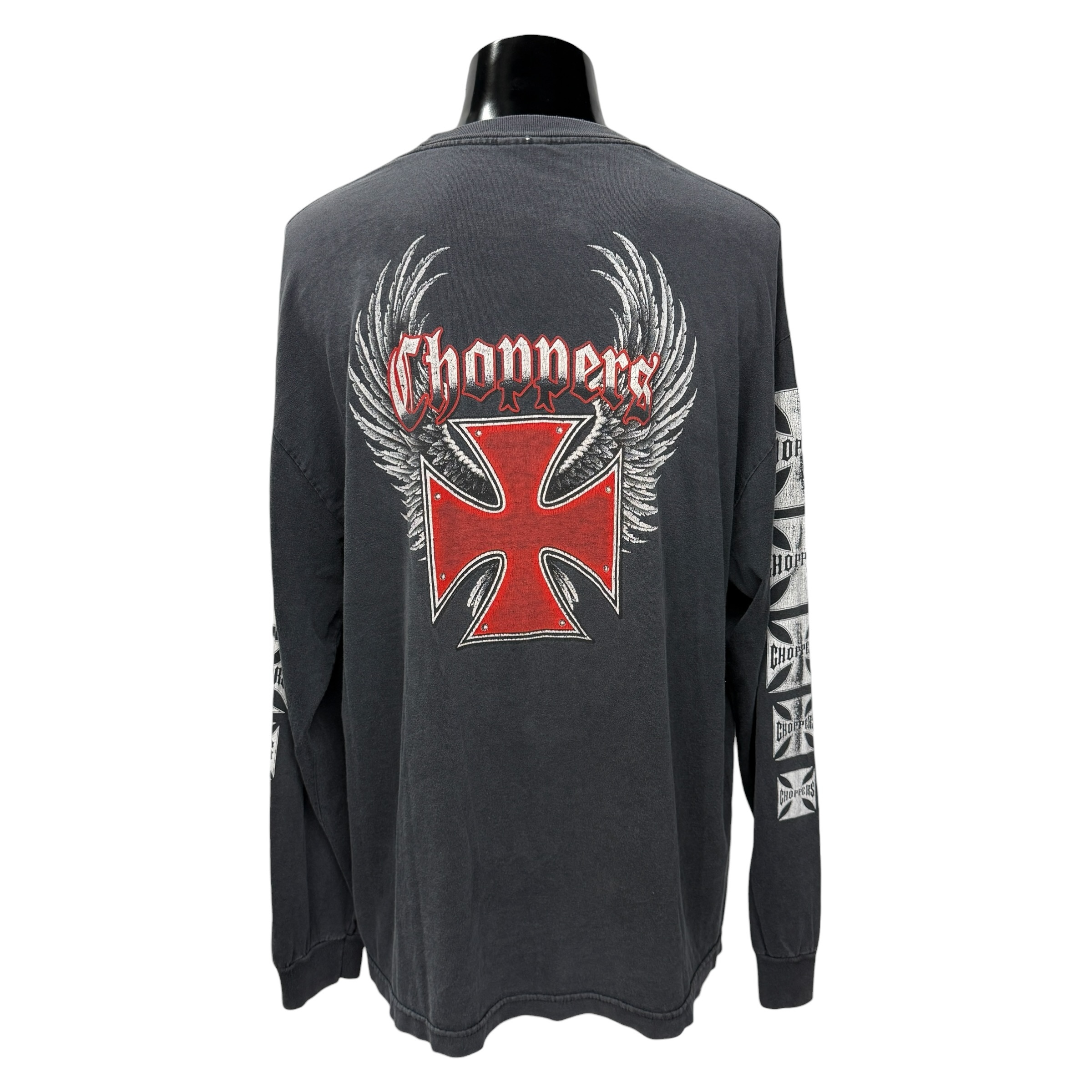 【CHOPPERS】チョッパーズ “WINGED IRON CROSS” 90’s〜00’s ロングスリーブTシャツ