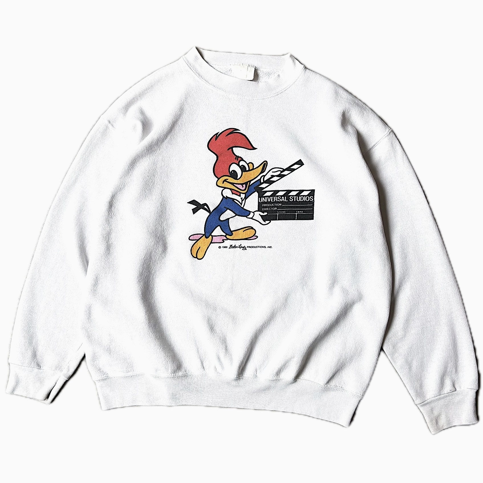 Vintage 80's【UNIVERSAL STUDIOS Hollywood】"Woody Woodpecker" Sweat