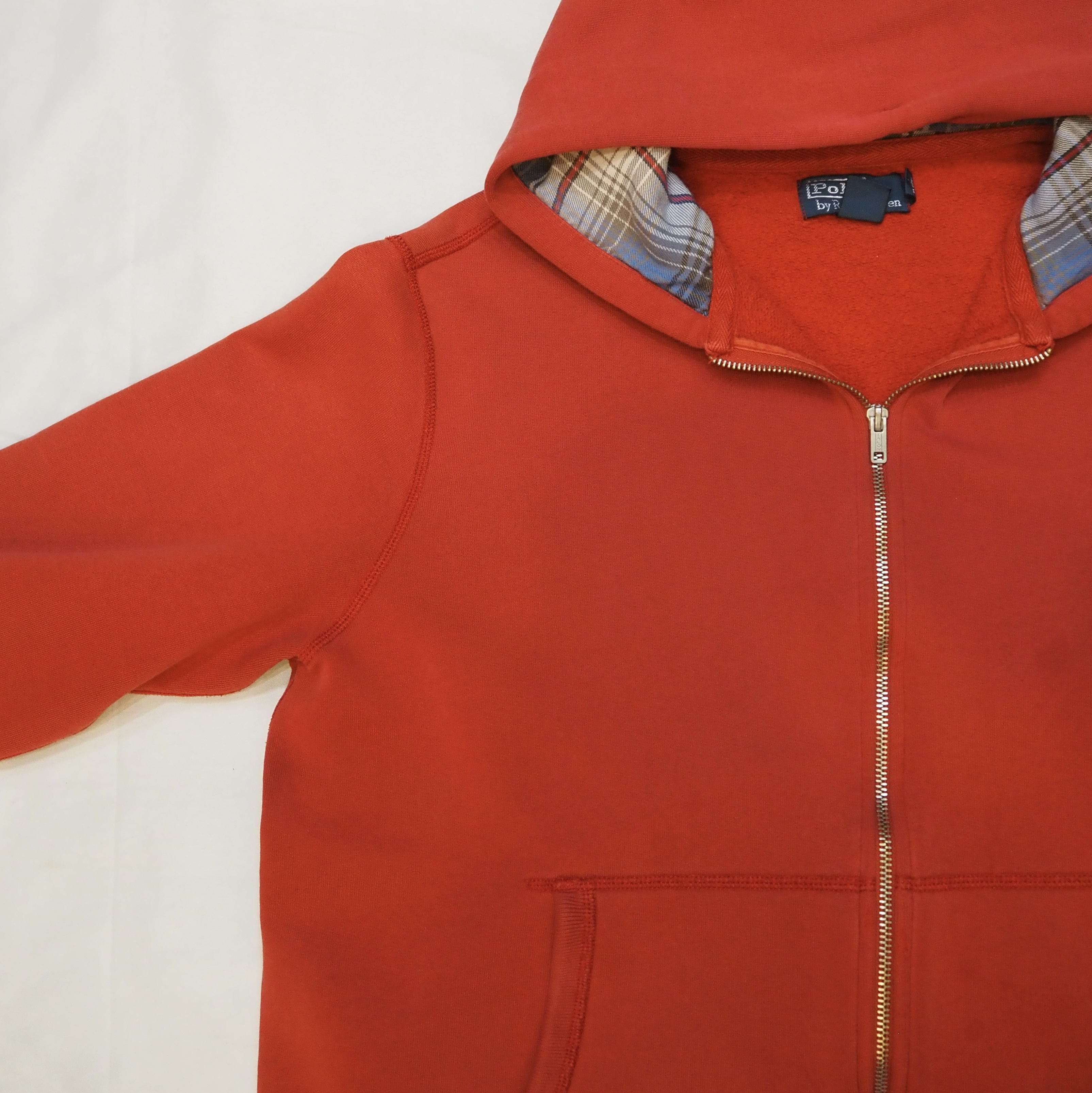 90’s Ralph Lauren ジップフーディ XL レッド の画像 2