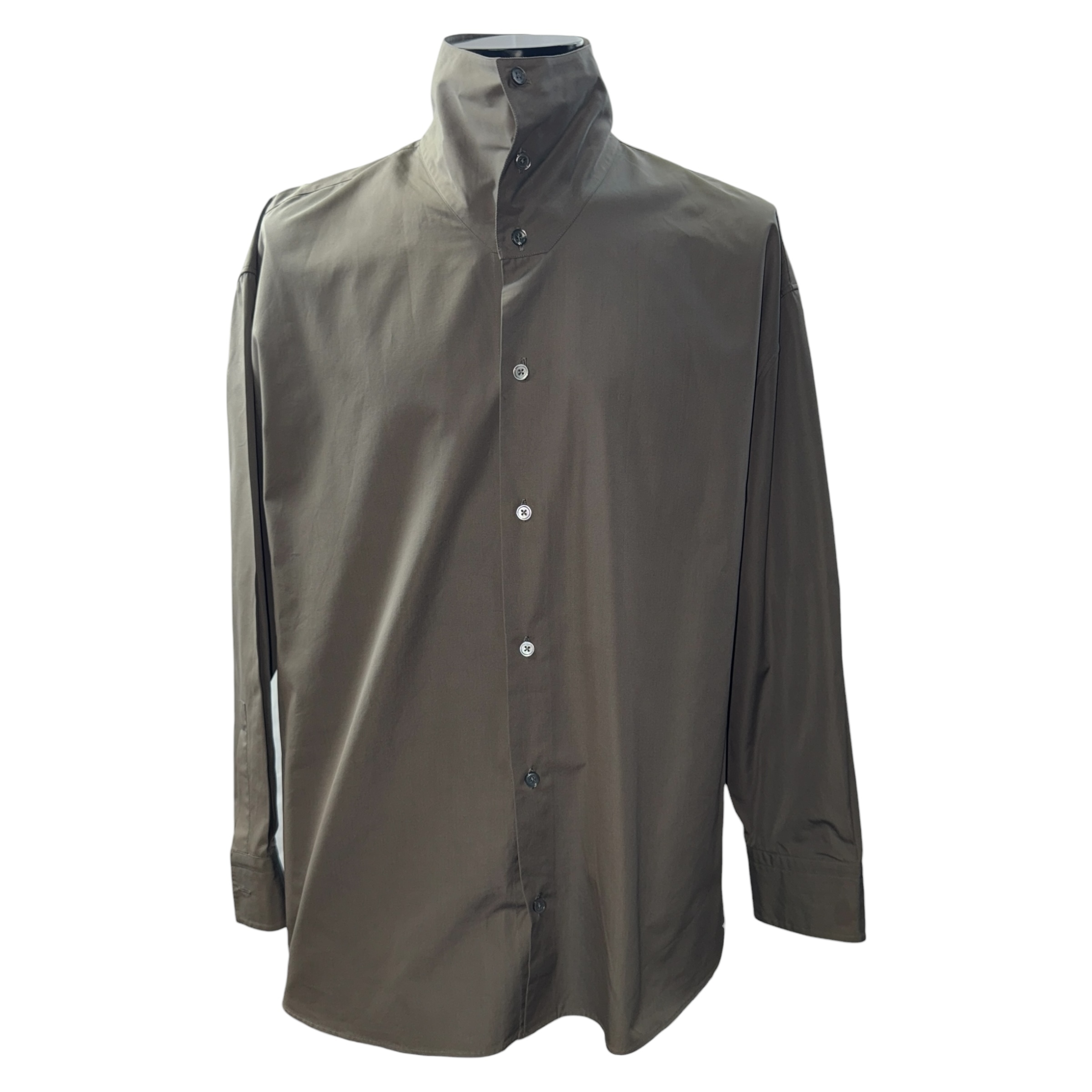 【HERMES】エルメス セリエボタン スタンドカラーシャツ