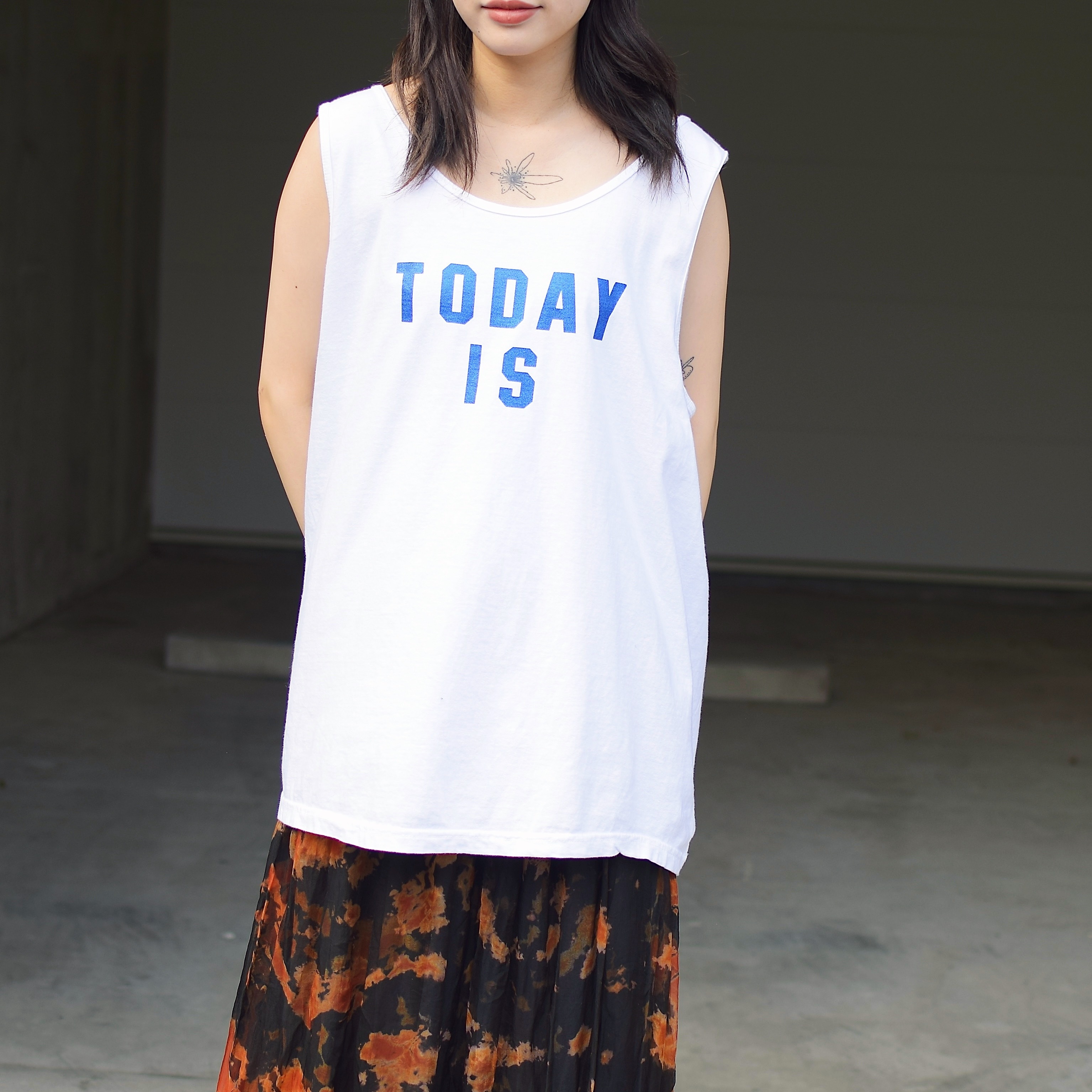 【TODAY edition】"TODAY IS" Tank Top（WHITE） の画像 3