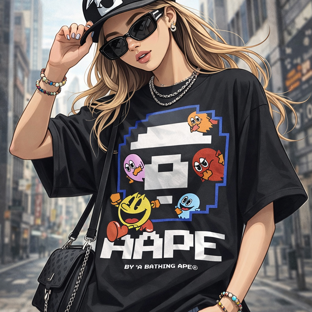 BANDAI NAMCO パックマン BY*A BATHING APE【古着/Tシャツ】