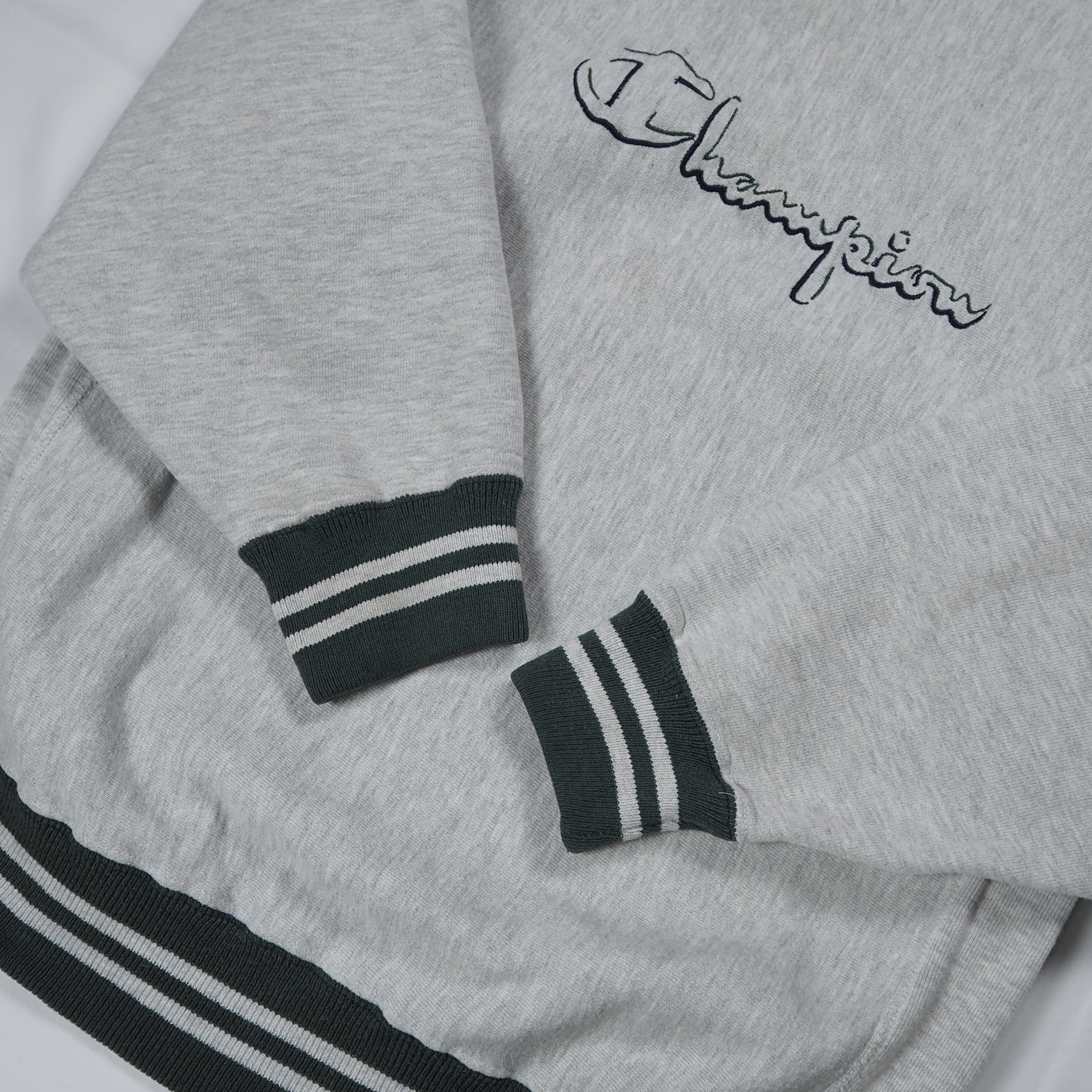 90’s Champion R.W. クルーネック リブライン XL の画像 3
