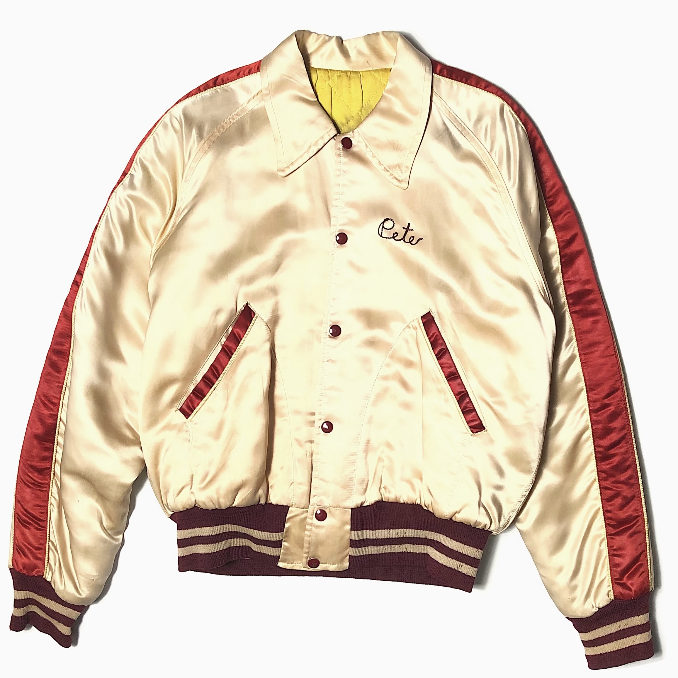 Vintage 50〜60's【BETA SPORTING GDS. MFG. CORP】"Equinunk" Satin Carclub Jacket の画像 2