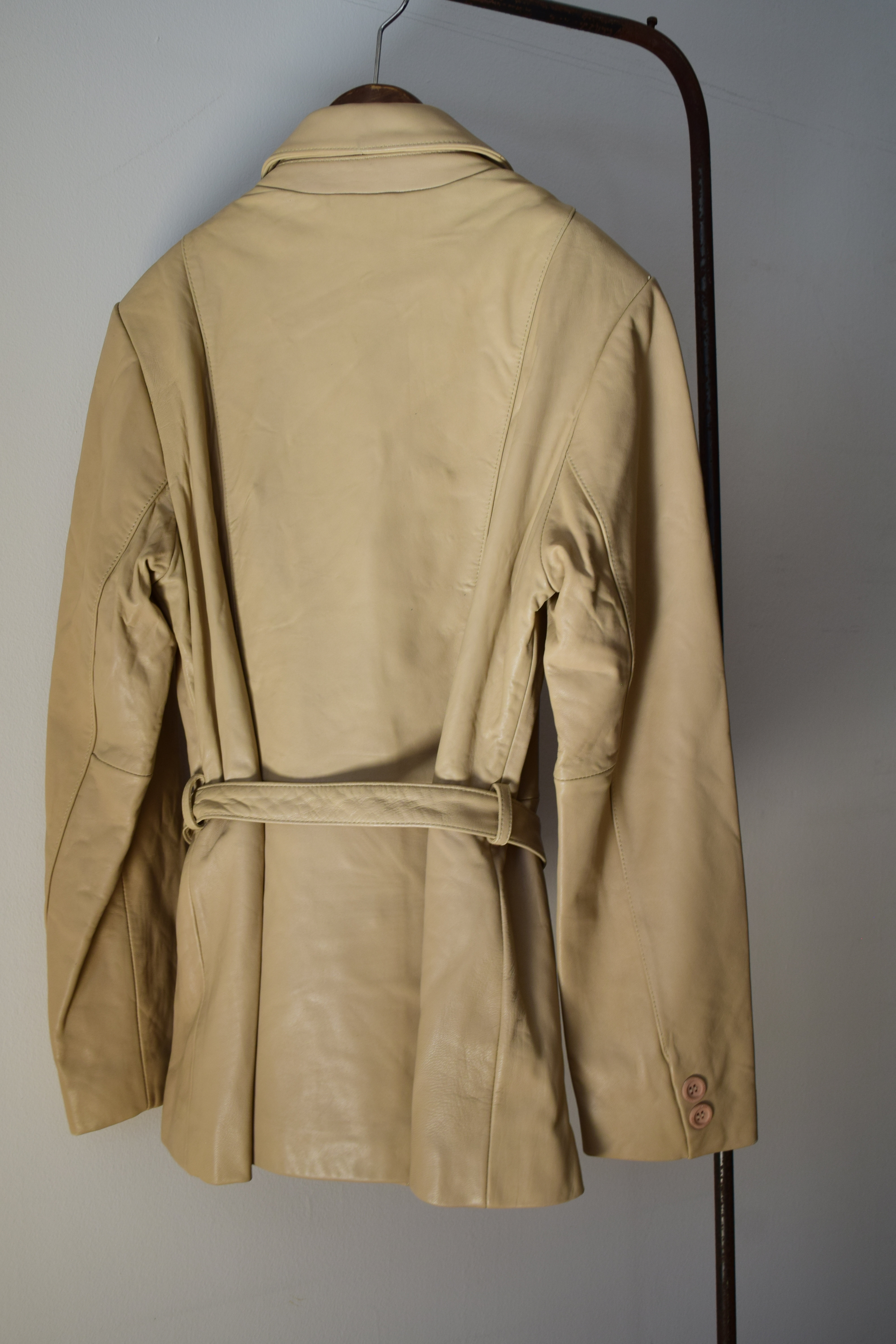belted leather jacket の画像 4