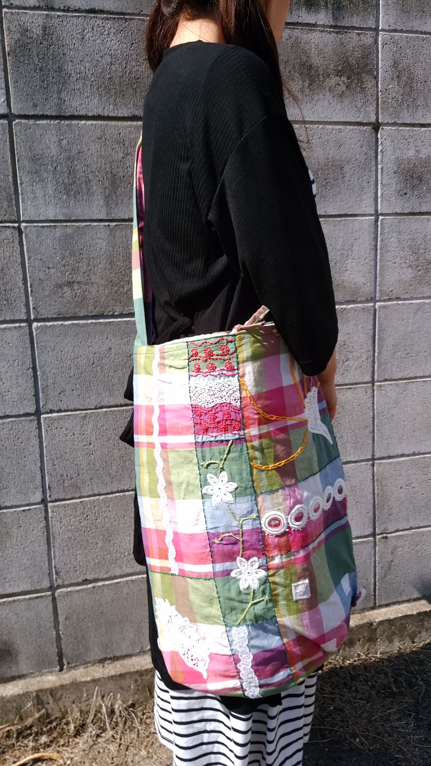 ななめかけバッグ エコバッグ 特大サイズ Unnfamily