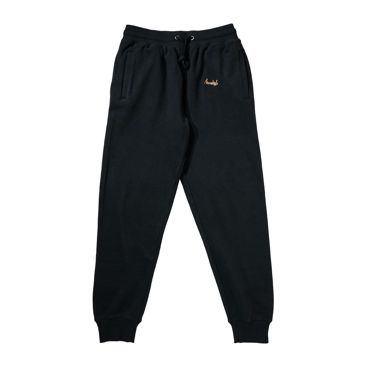 BASIC LOGO 019 light sweat pants <Black×Beige> - 画像1