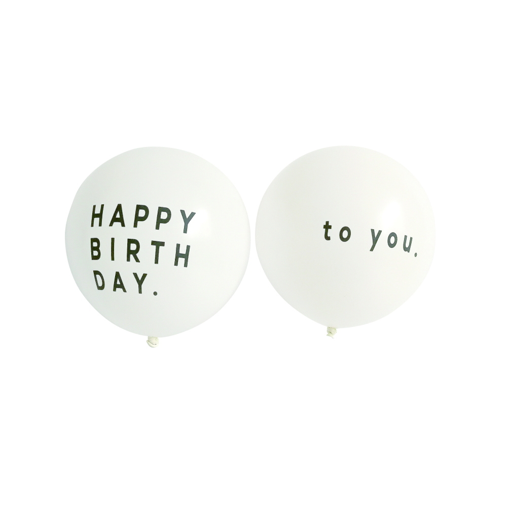 Balloon Happy Birthday 5pc ブラック バースデー 誕生日 飾り 風船 バルーン Mina 日本製 インポートベビー服のお店