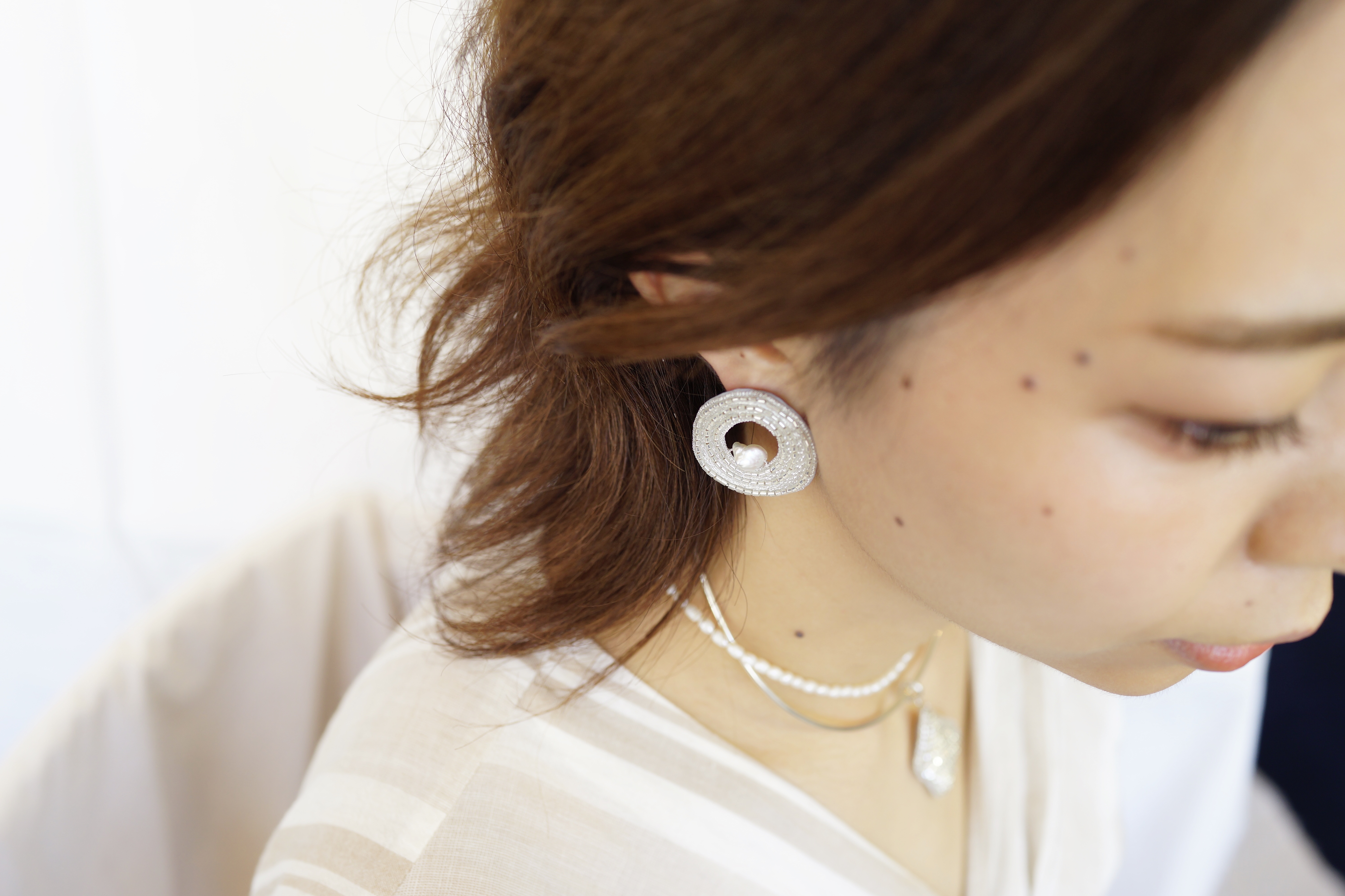 【刺繍ピアス】P/E-round/S