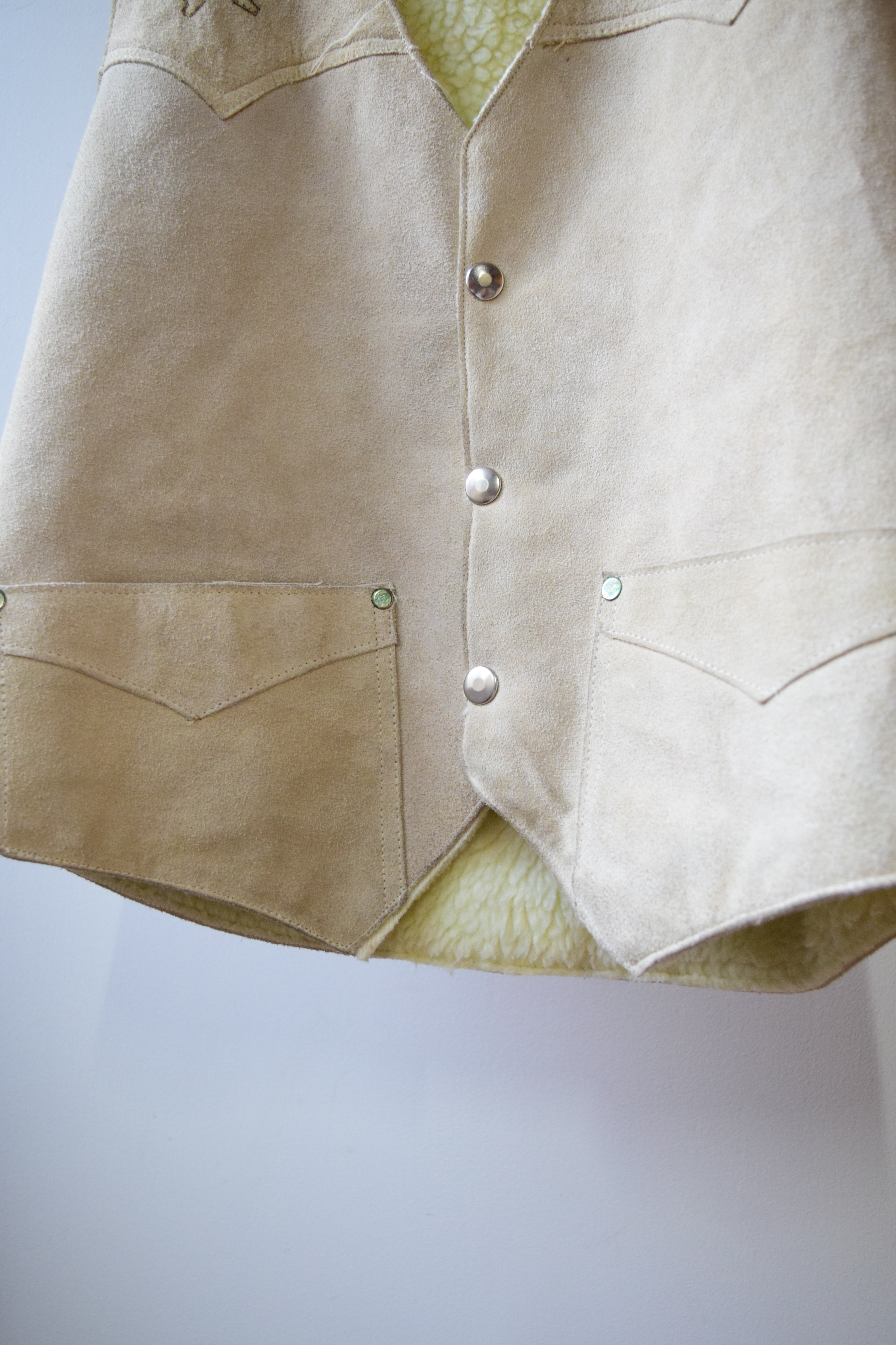 Western suede vest の画像 10