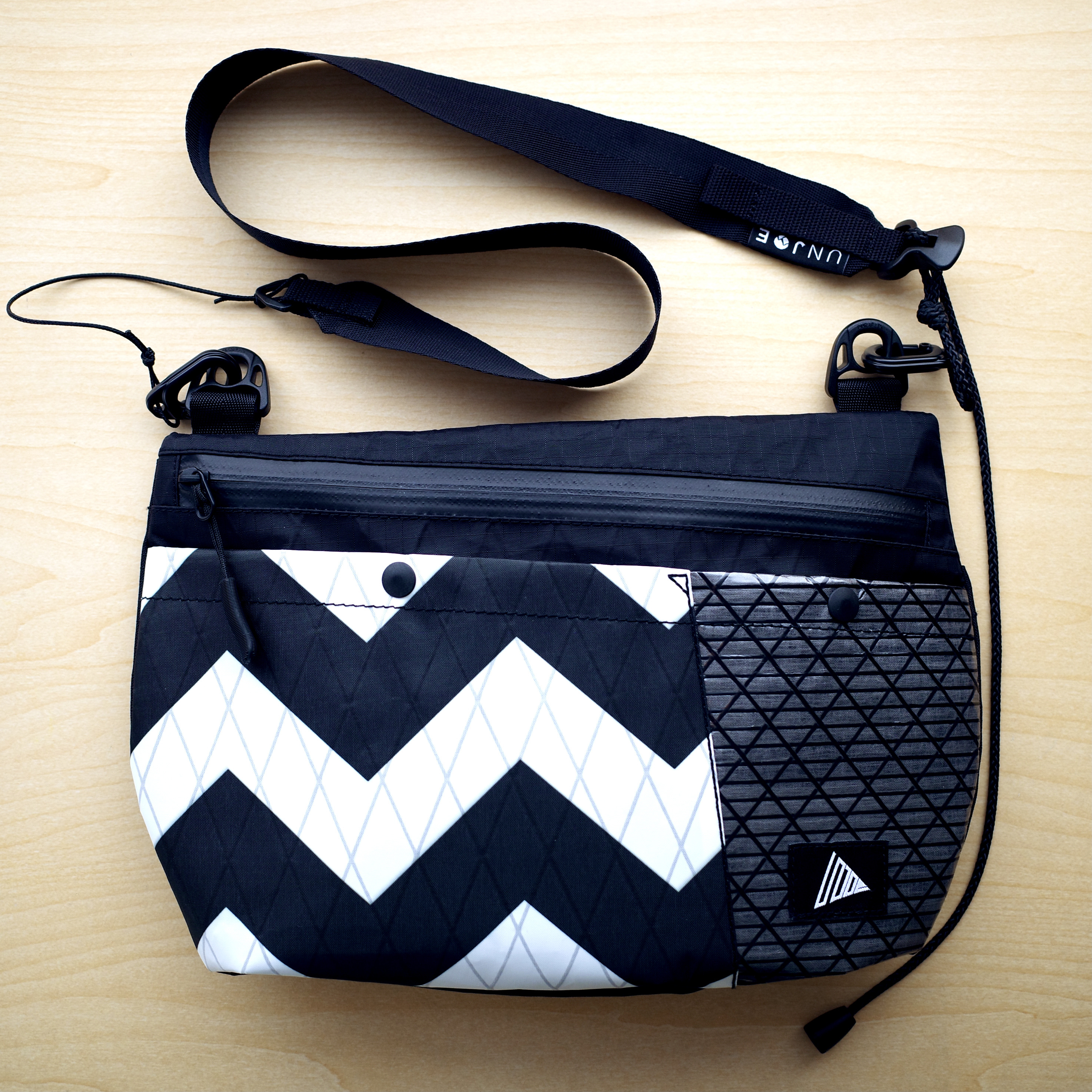 Snap Sacoche Printed X Pac Black Unjoe Snap Sacoche Printed X Pac Black Unjoe