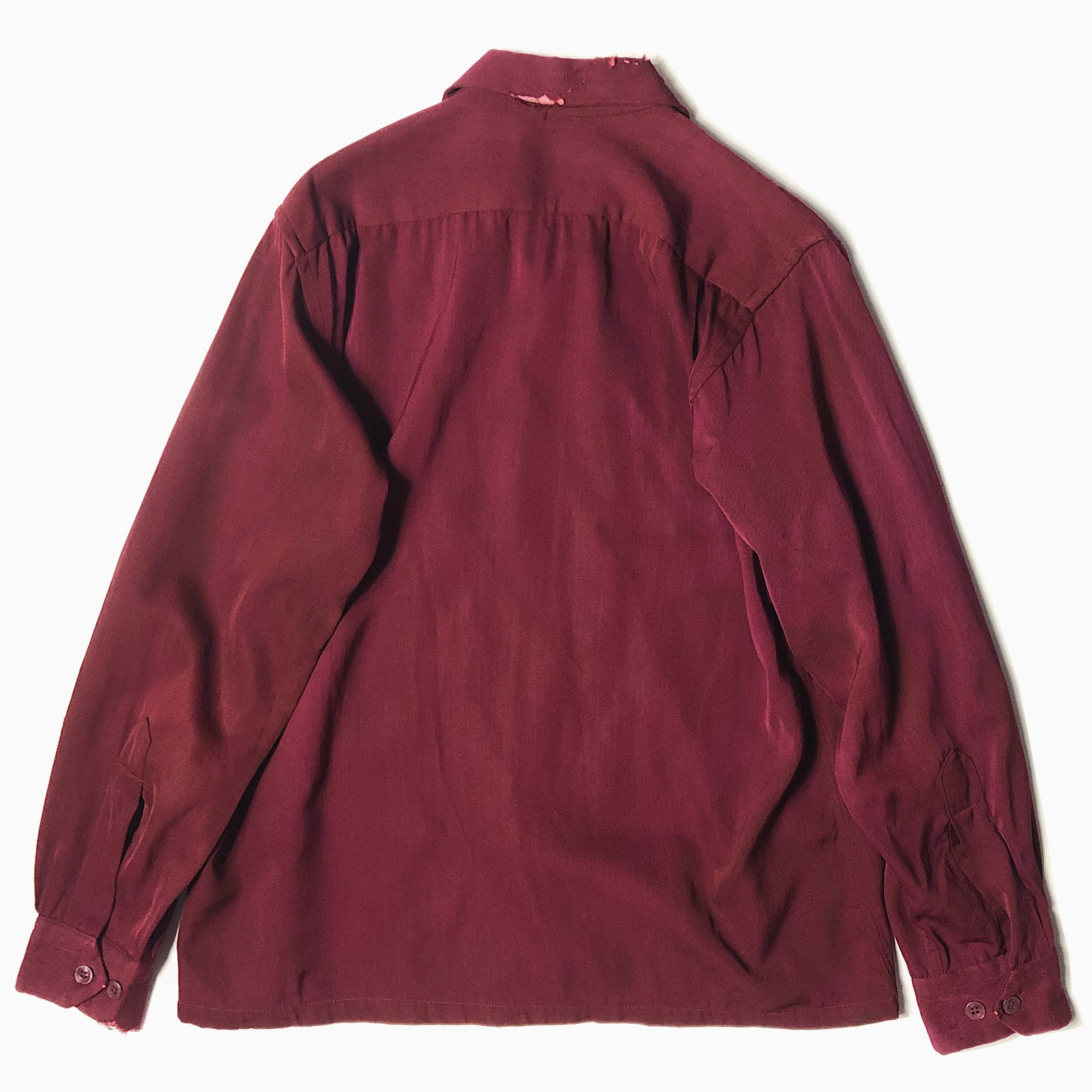 Vintage 50's【BOTANY】Grunge Worsted Gabardine Shirt の画像 2