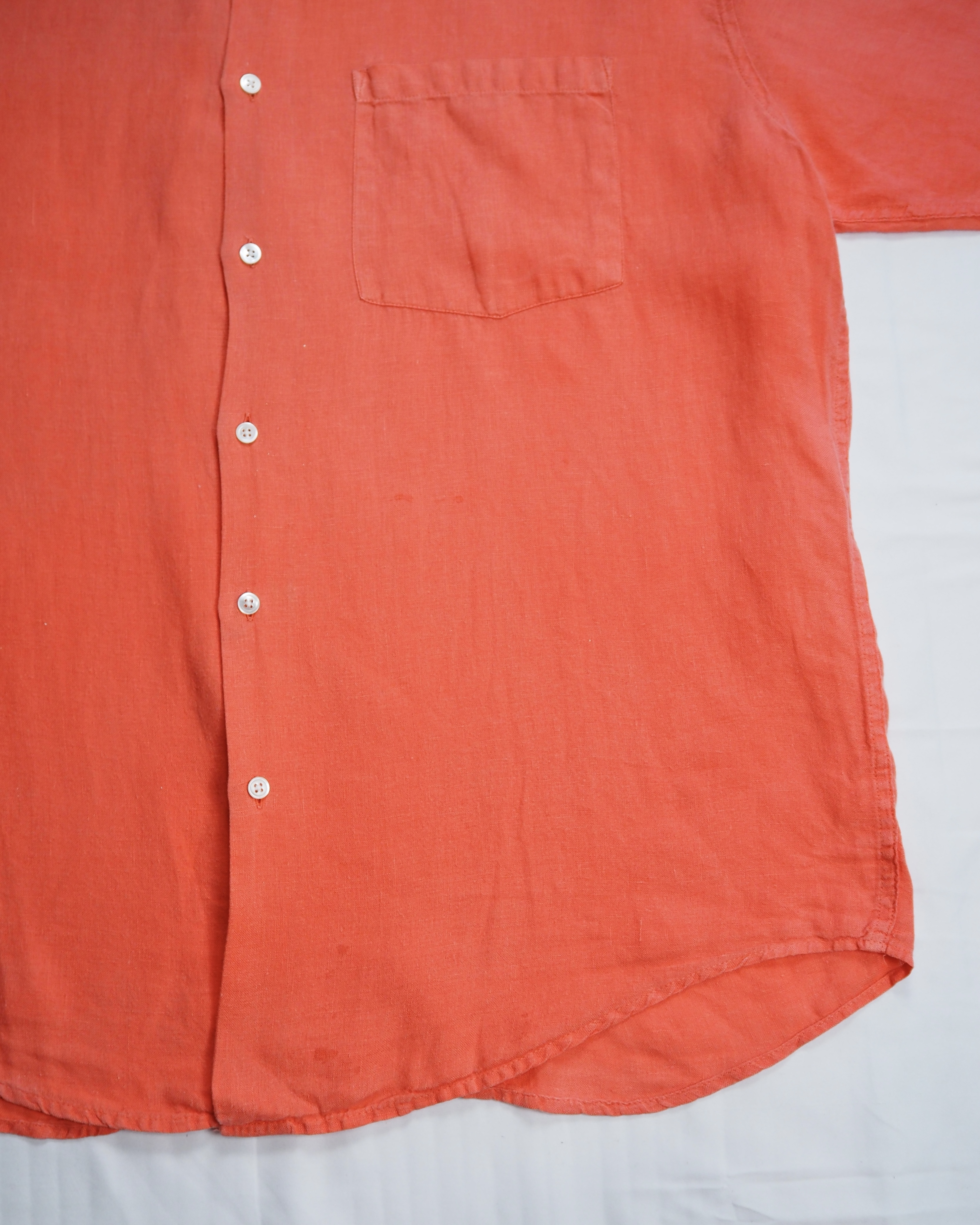 90’s Banana Republic シルクシャツ ピンク XL の画像 10