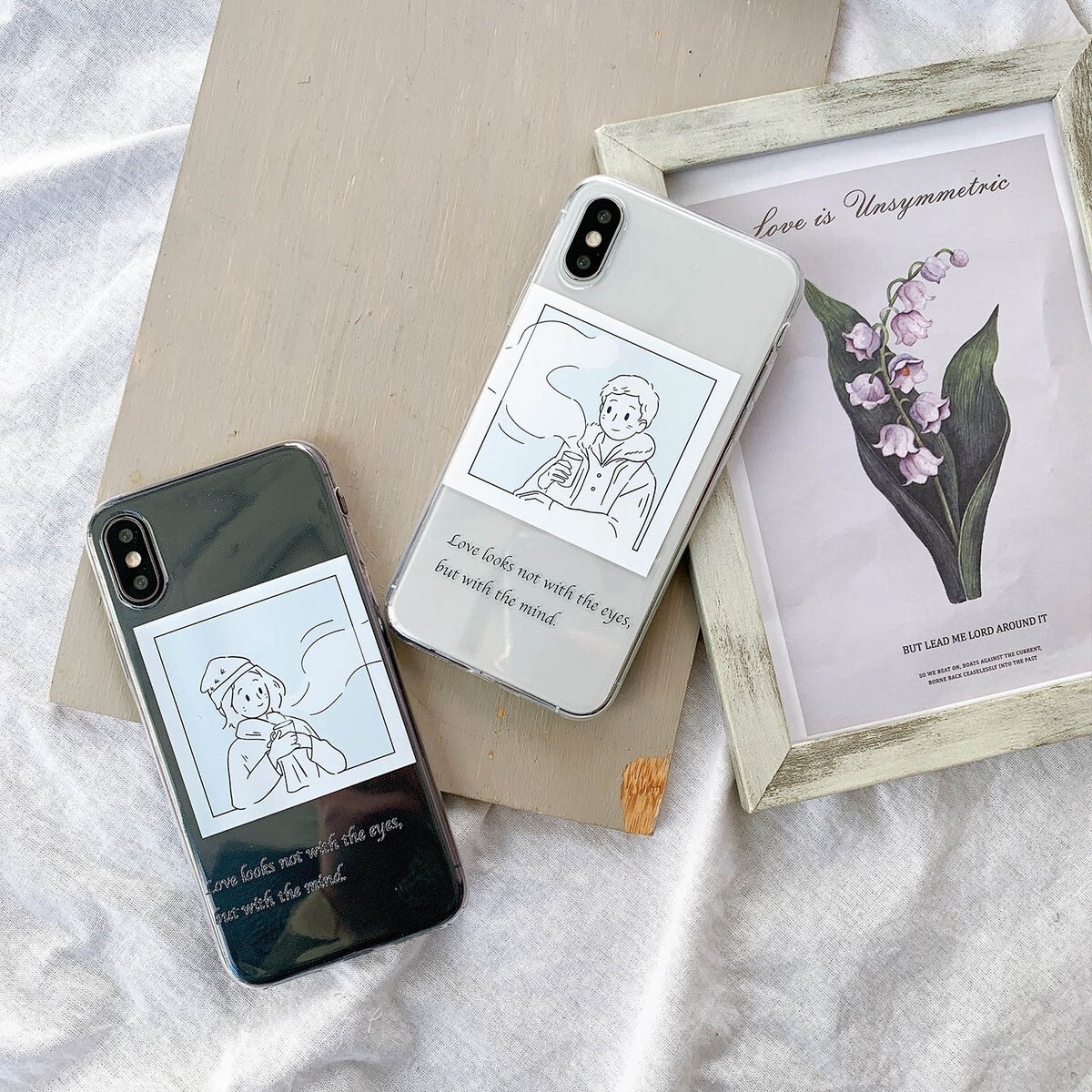 Iphone ケース 韓国 カップルルックデザインケース クリア 透明 インスタ映え シンプル カバー Tpu 個性的 シンプル 大人 女性 男性 傷防止 おしゃれ Iphone 7 8 Se2 X Xs Xr 11 11pro Xsmax 11promax 12 12mini 12pro 12promax