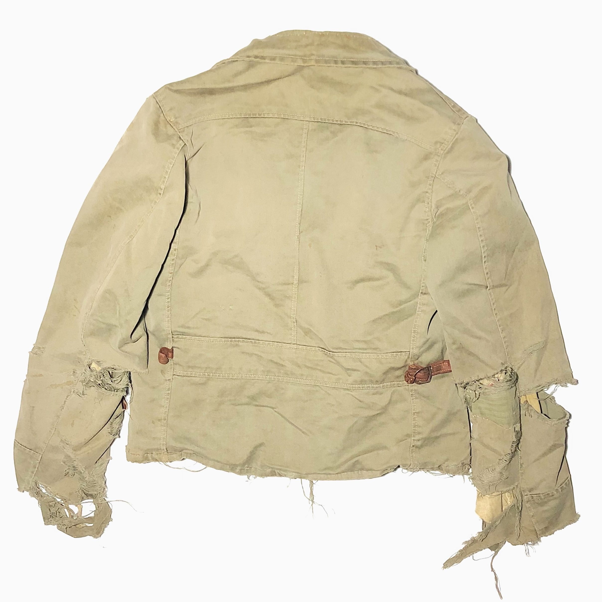 Vintage 40's Grunge Cotton Riders Jacket の画像 2