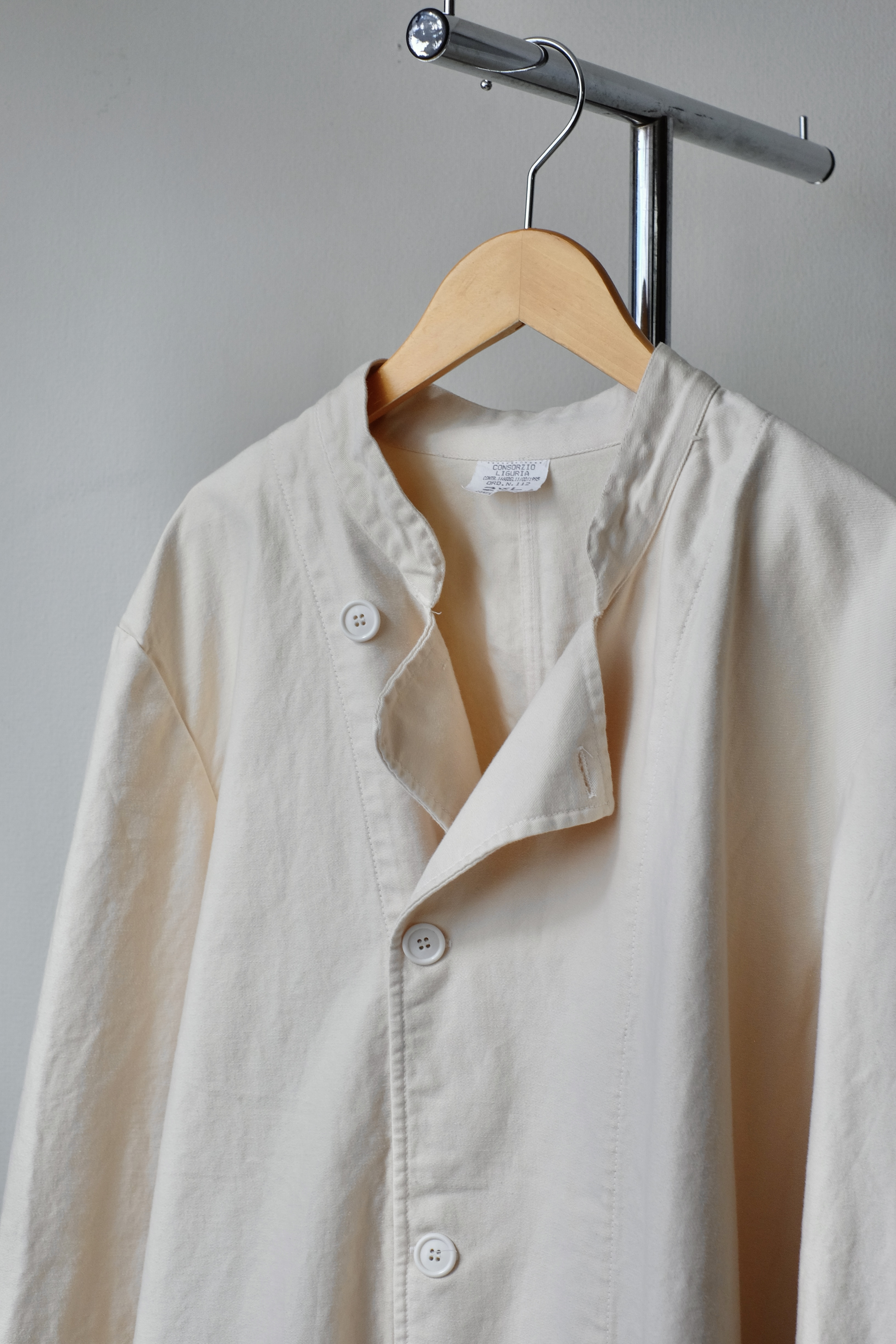 Italian military over dye cook jacket “over dye” の画像 4