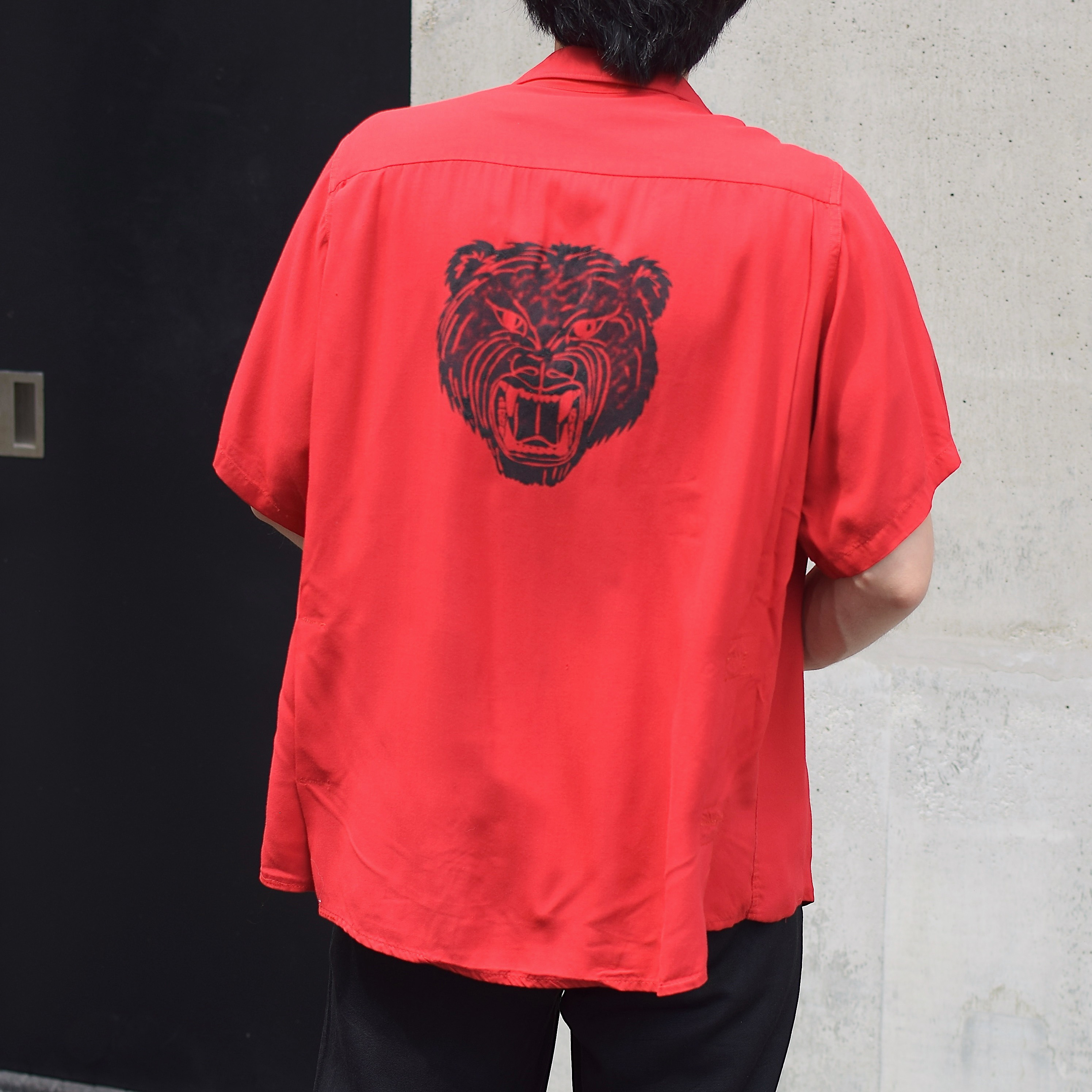 Vintage 50〜60's【King Louie】"Panther" Rayon Bowling Shirt の画像 4