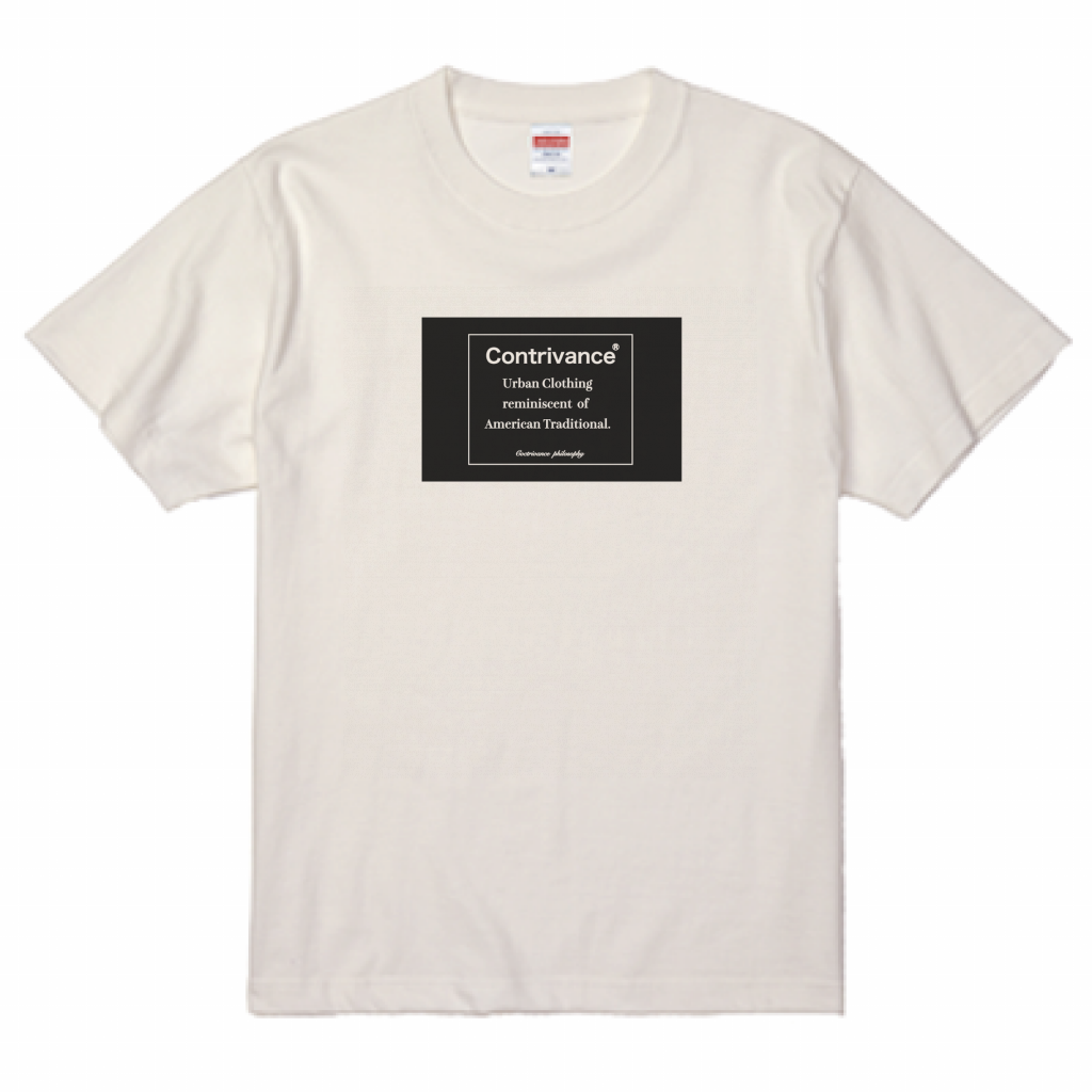 予約 Philosophy Tee Vanilla フィロソフィーtシャツ バニラ ブランドロゴtシャツunisex 日本製デニムブランド Contrivance コントライバンス