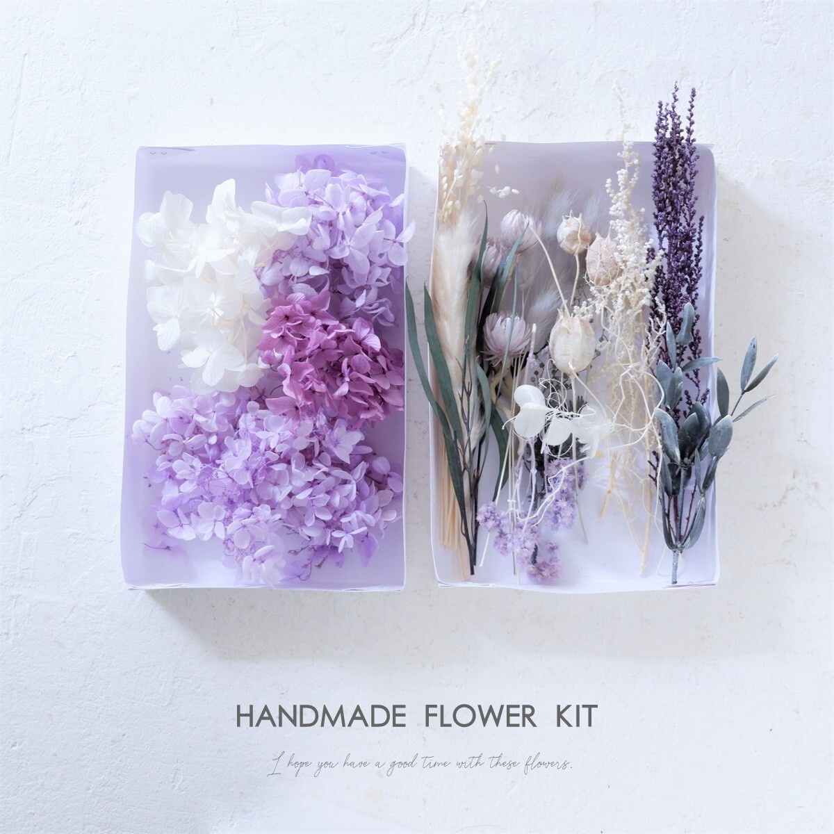 Handmade Flower Kit Sサイズ プリザーブドフラワー ドライフラワーの手作りキット Relish