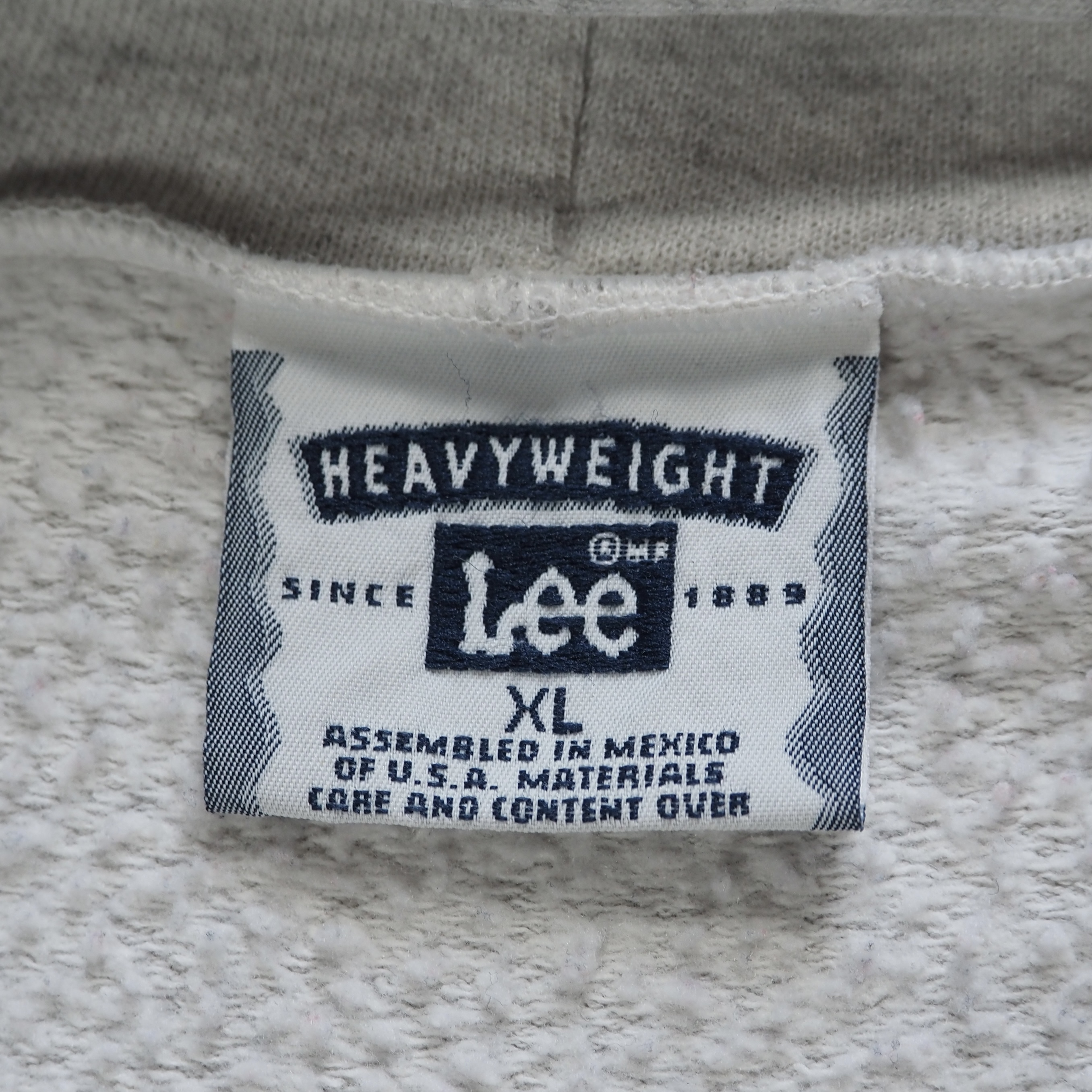 90’s-00’s Lee ジップフーディ グレー XL の画像 10